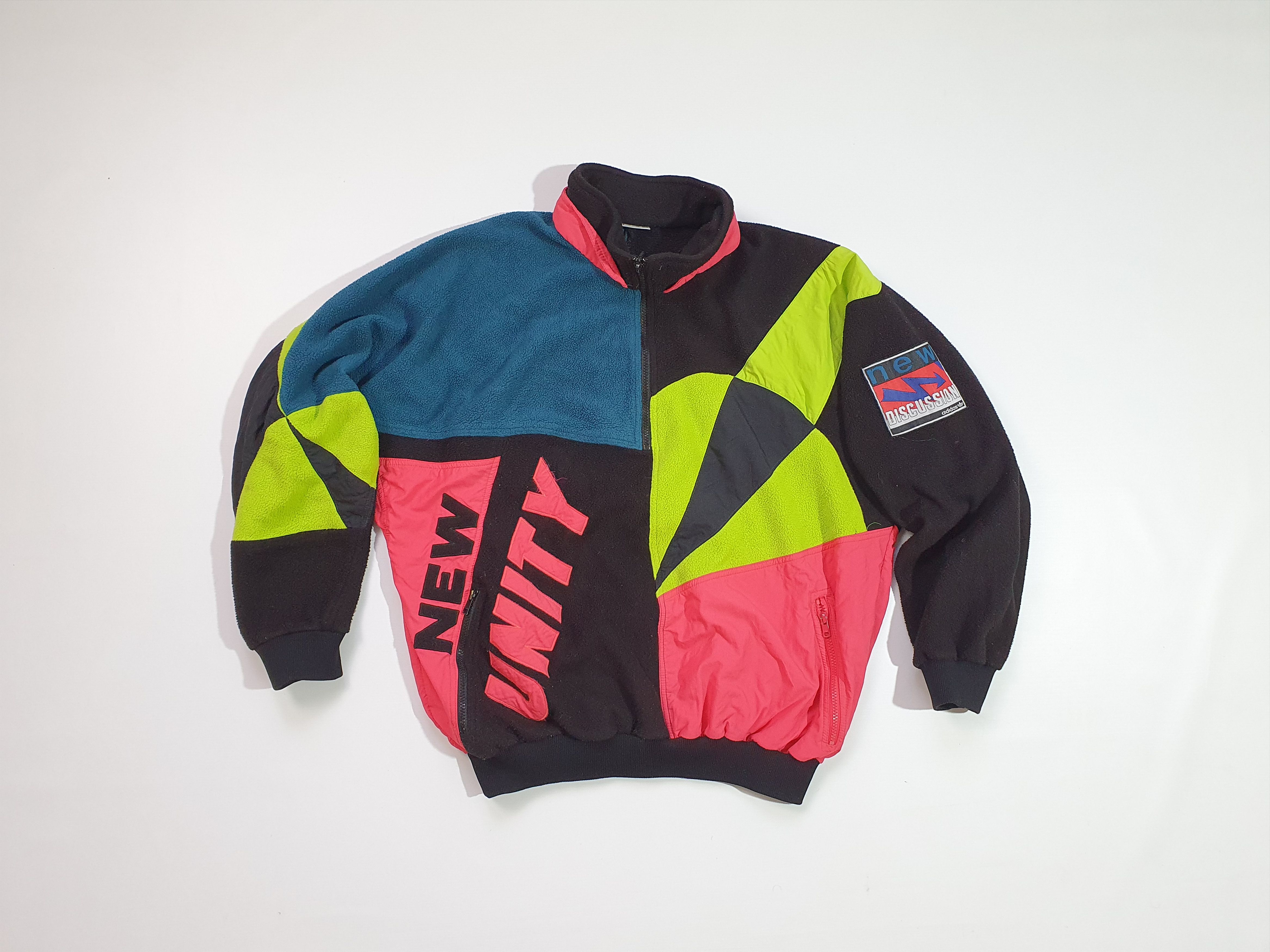 Adidas × Vintage 80s ADIDAS New Unity Fleece Very Rare Sweatshirt Size US L / EU 52-54 / 3 - 21 Thumbnail