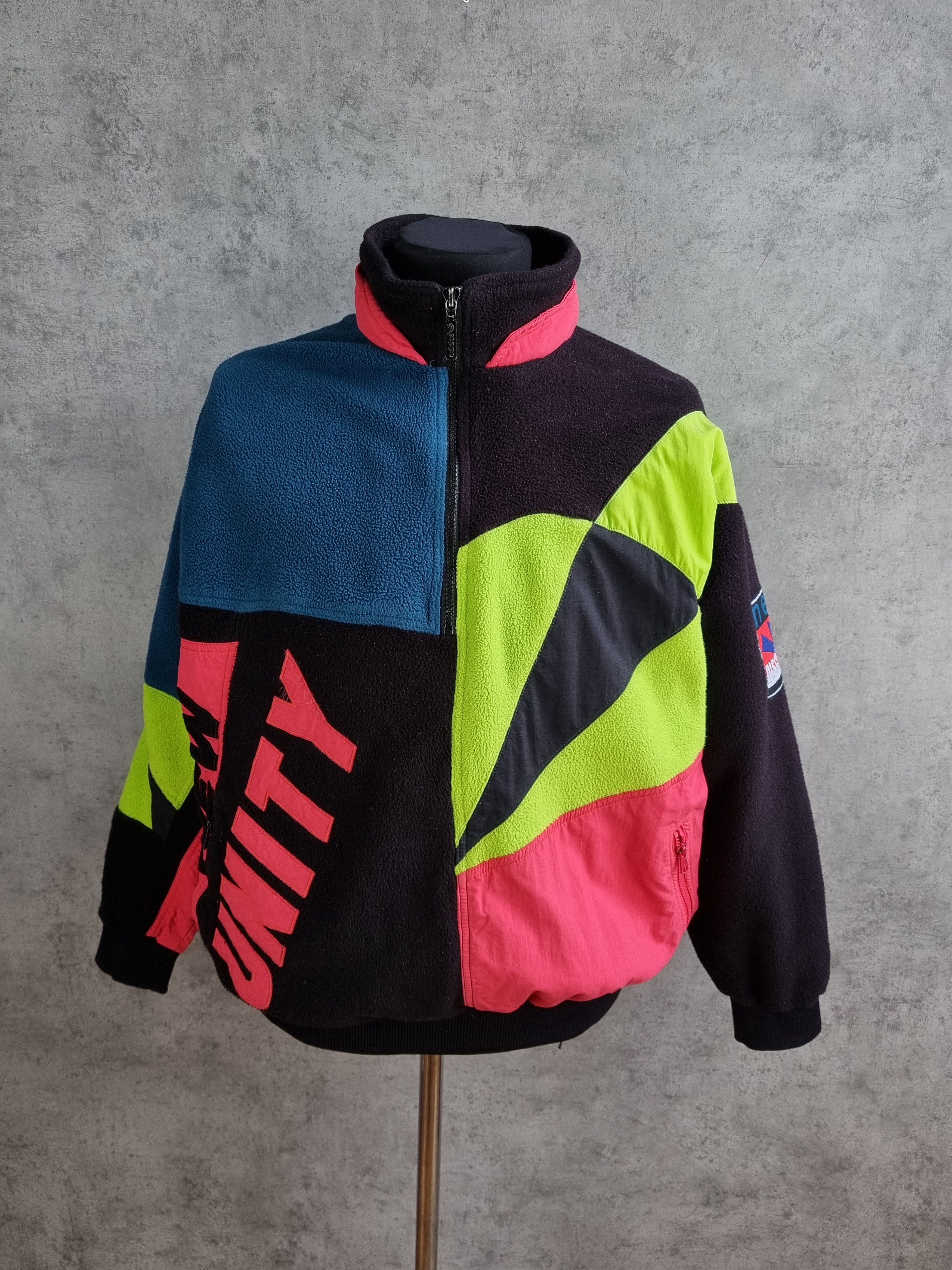 Adidas × Vintage 80s ADIDAS New Unity Fleece Very Rare Sweatshirt Size US L / EU 52-54 / 3 - 3 Thumbnail