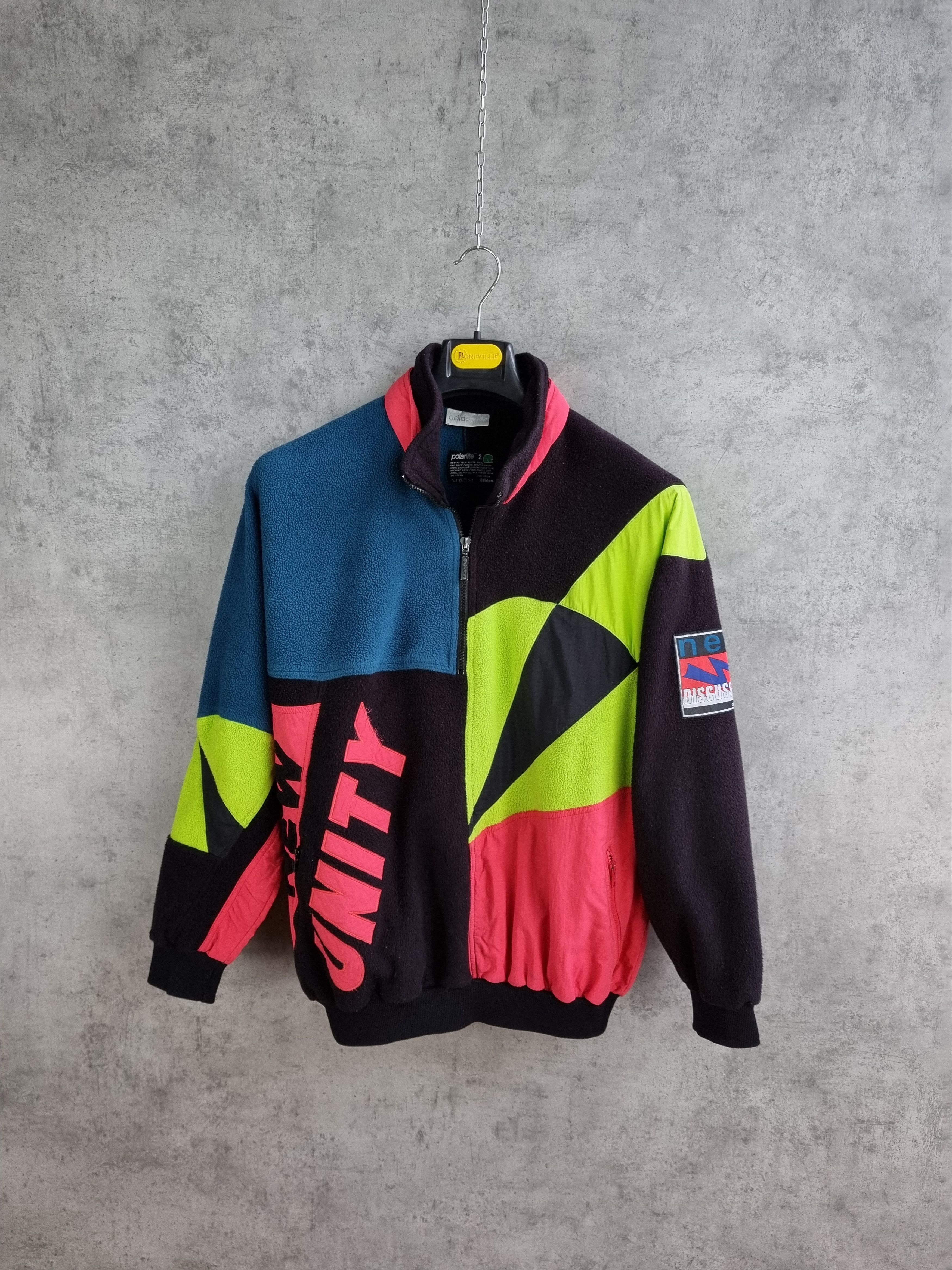 Adidas × Vintage 80s ADIDAS New Unity Fleece Very Rare Sweatshirt Size US L / EU 52-54 / 3 - 2 Thumbnail