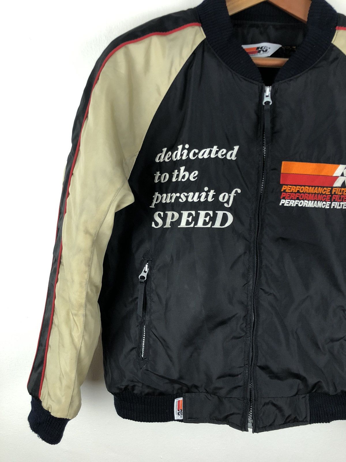 Vintage Vintage 90s K&N Performance Racing Bomber Jacket Size US S / EU 44-46 / 1 - 4 Thumbnail
