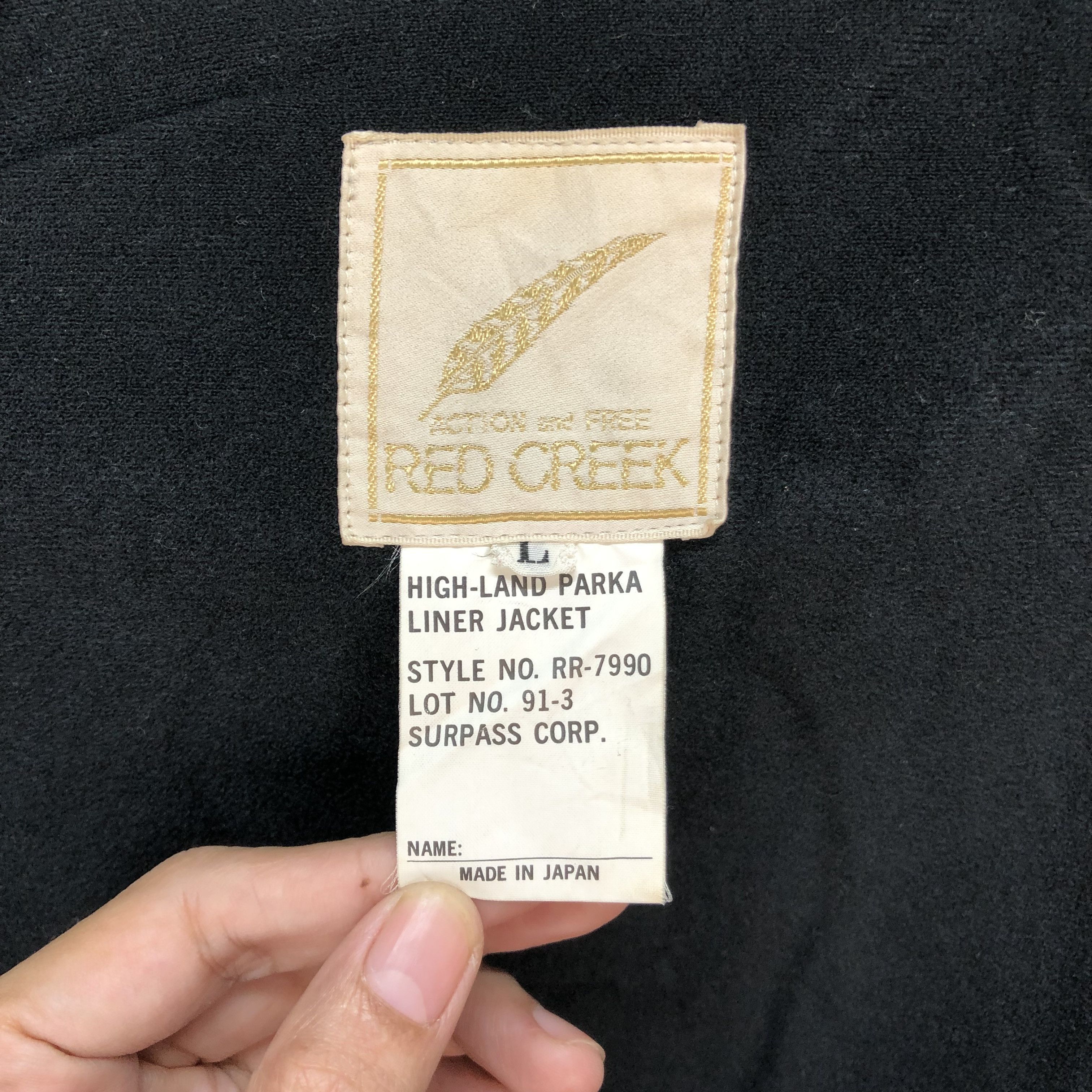 Japanese Brand RED CREEK HIGH-LAND PARKA LINER CROPPED JACKET #5813-208 Size US L / EU 52-54 / 3 - 7 Thumbnail