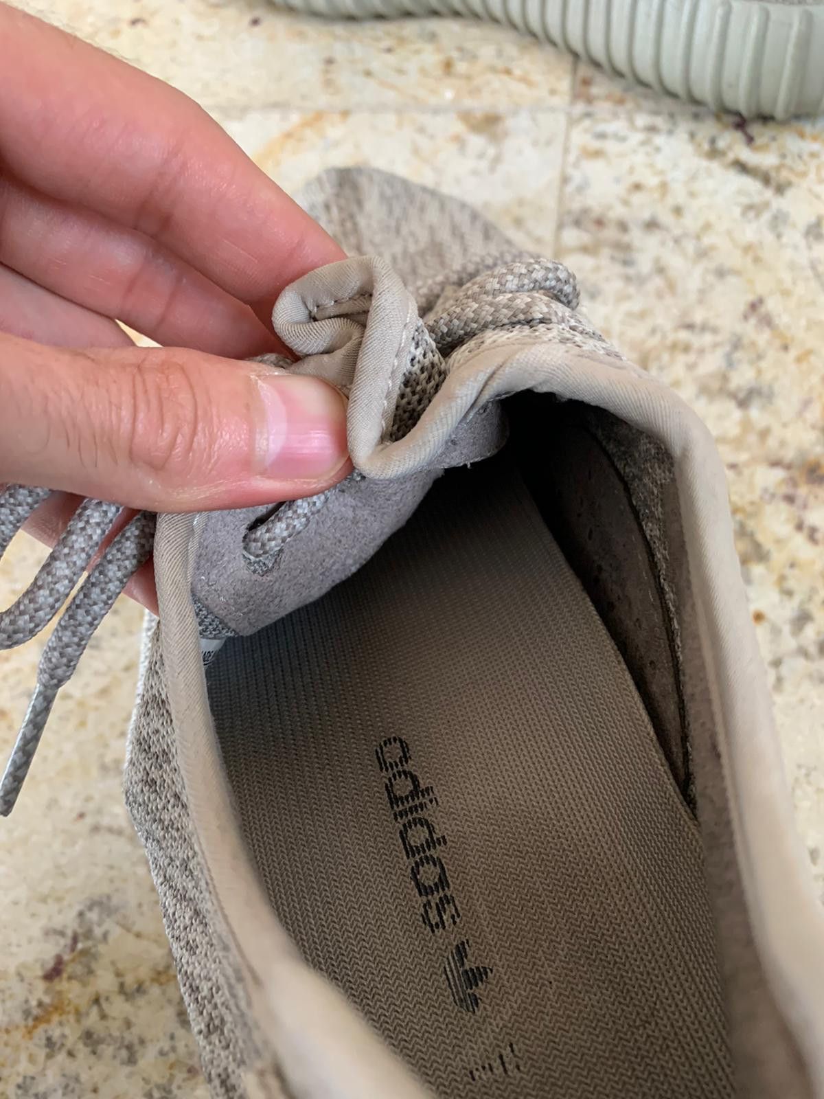 Adidas × Kanye West 350 Boost Sneakers in Beige Size US 11.5 / EU 44-45 - 3 Thumbnail