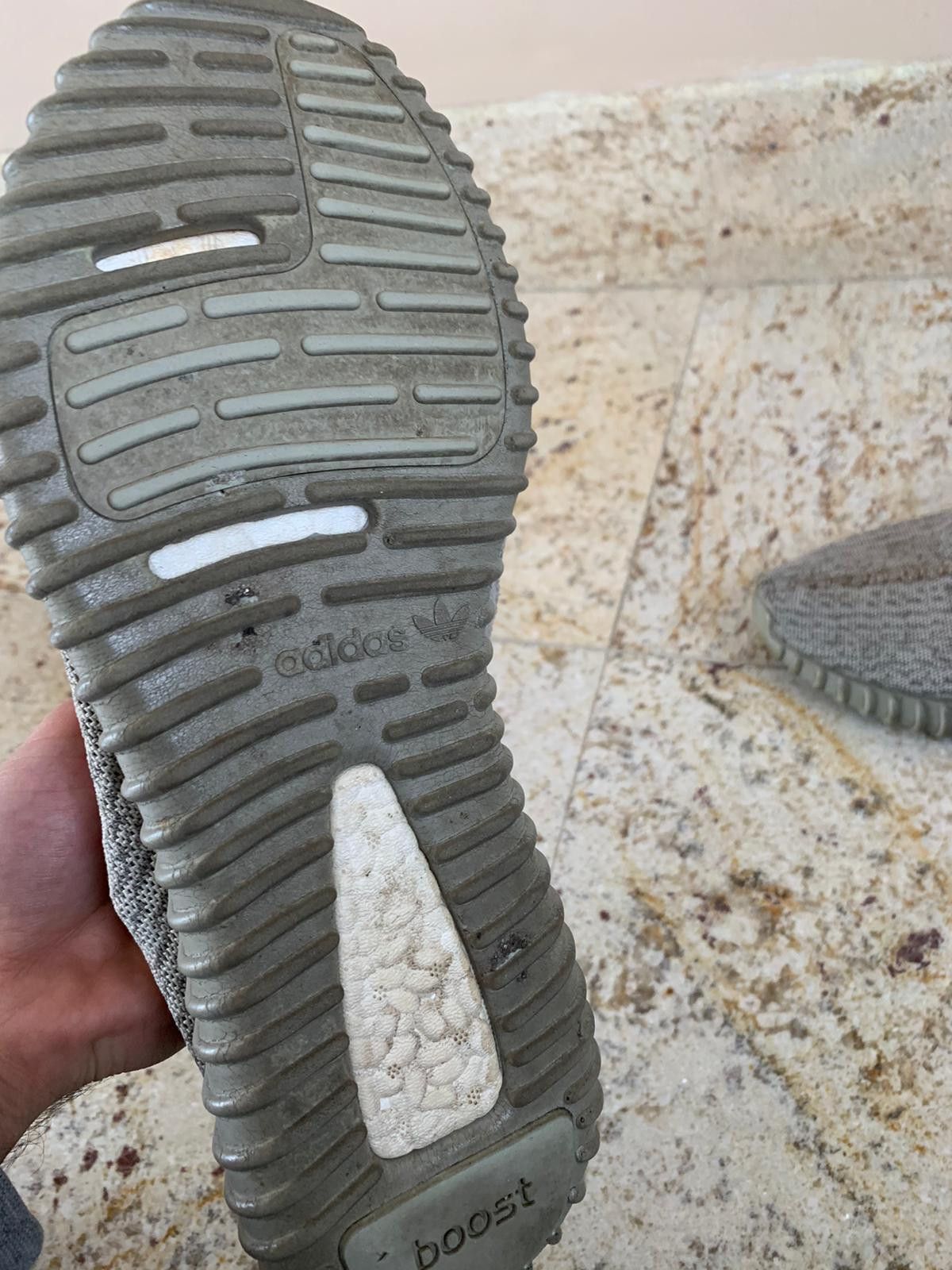 Adidas × Kanye West 350 Boost Sneakers in Beige Size US 11.5 / EU 44-45 - 4 Thumbnail