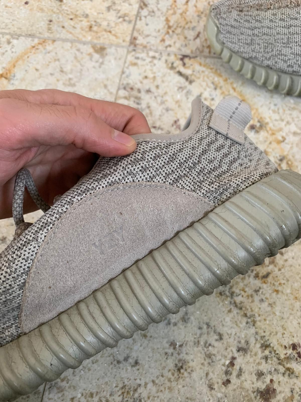 Adidas × Kanye West 350 Boost Sneakers in Beige Size US 11.5 / EU 44-45 - 11 Thumbnail