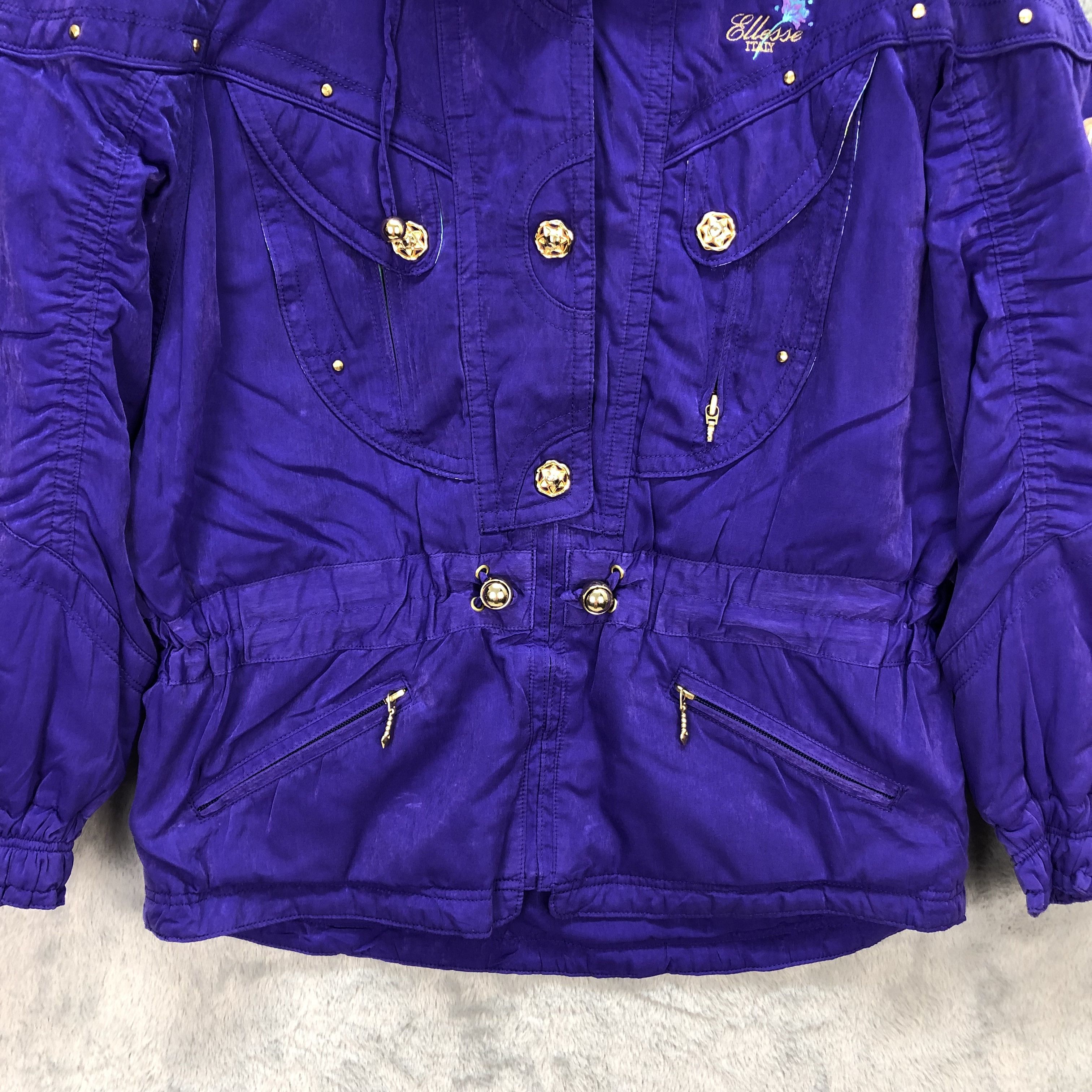 Ellesse ELLESSE ITALY PURPLE SKI JACKET / DOWN JACKET #5824-209 Size M / US 6-8 / IT 42-44 - 4 Thumbnail