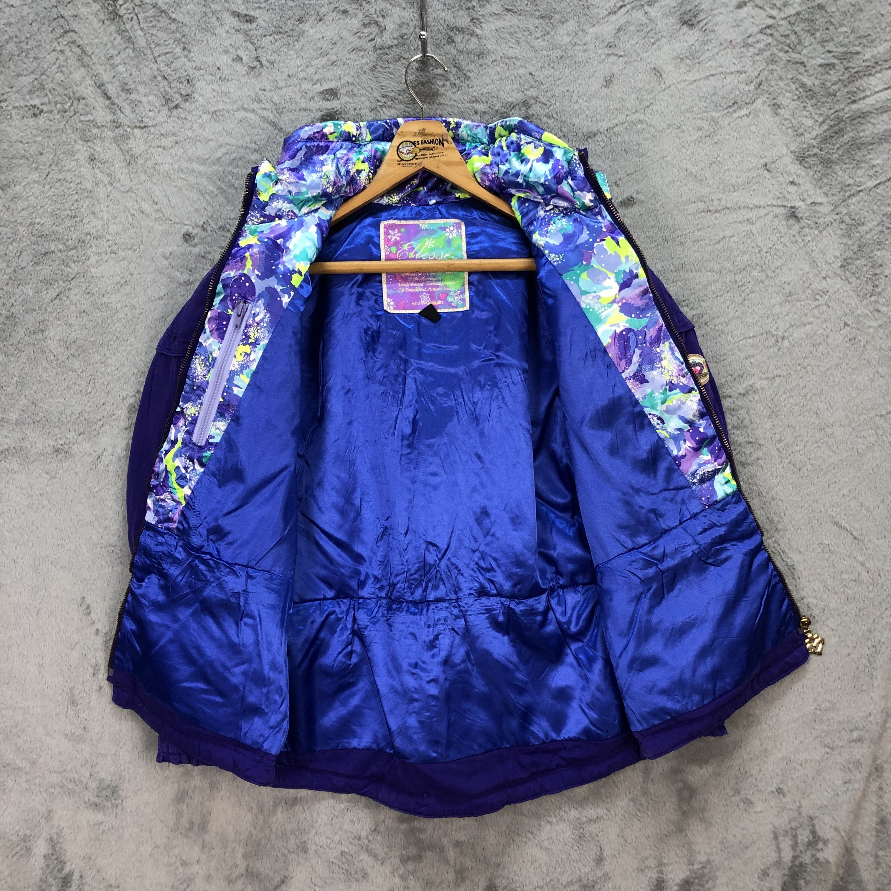 Ellesse ELLESSE ITALY PURPLE SKI JACKET / DOWN JACKET #5824-209 Size M / US 6-8 / IT 42-44 - 10 Thumbnail