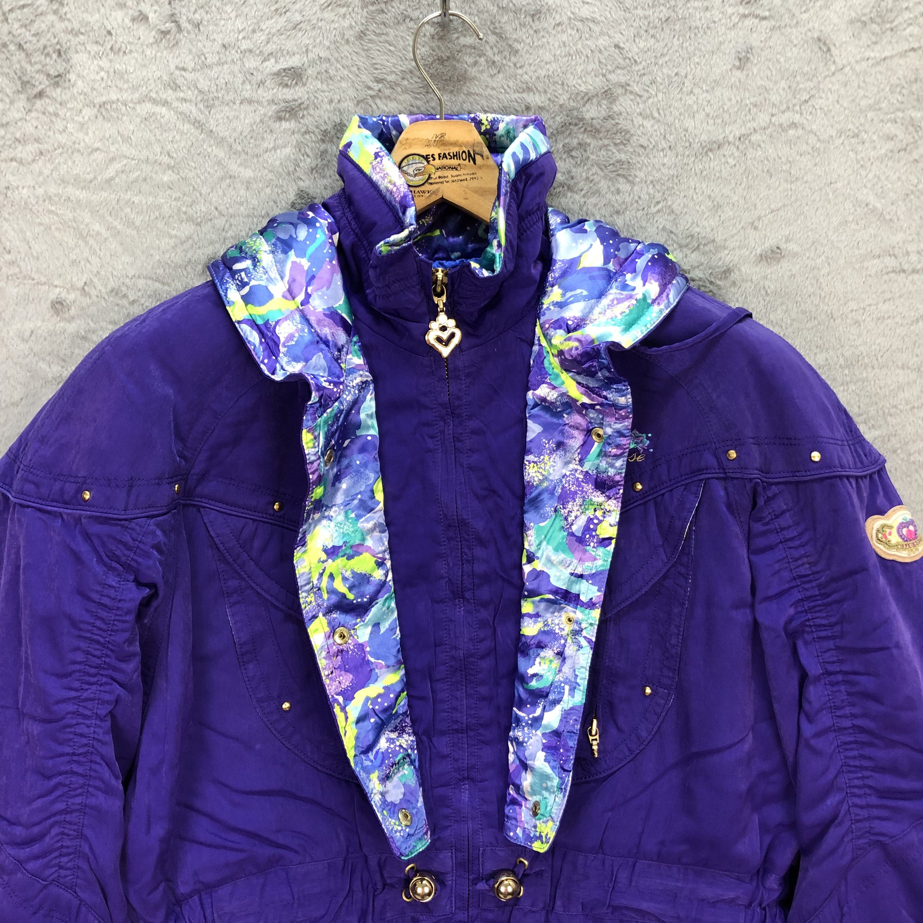Ellesse ELLESSE ITALY PURPLE SKI JACKET / DOWN JACKET #5824-209 Size M / US 6-8 / IT 42-44 - 9 Thumbnail