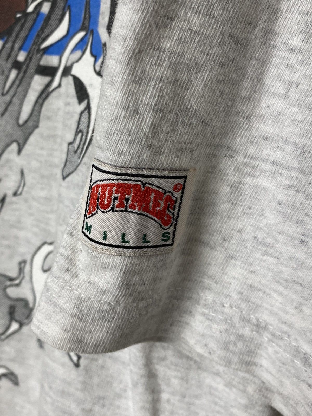 NBA Shaquille O Neal vintage Graphic T Shirt Nutmeg Made in USA Size US XL / EU 56 / 4 - 4 Thumbnail