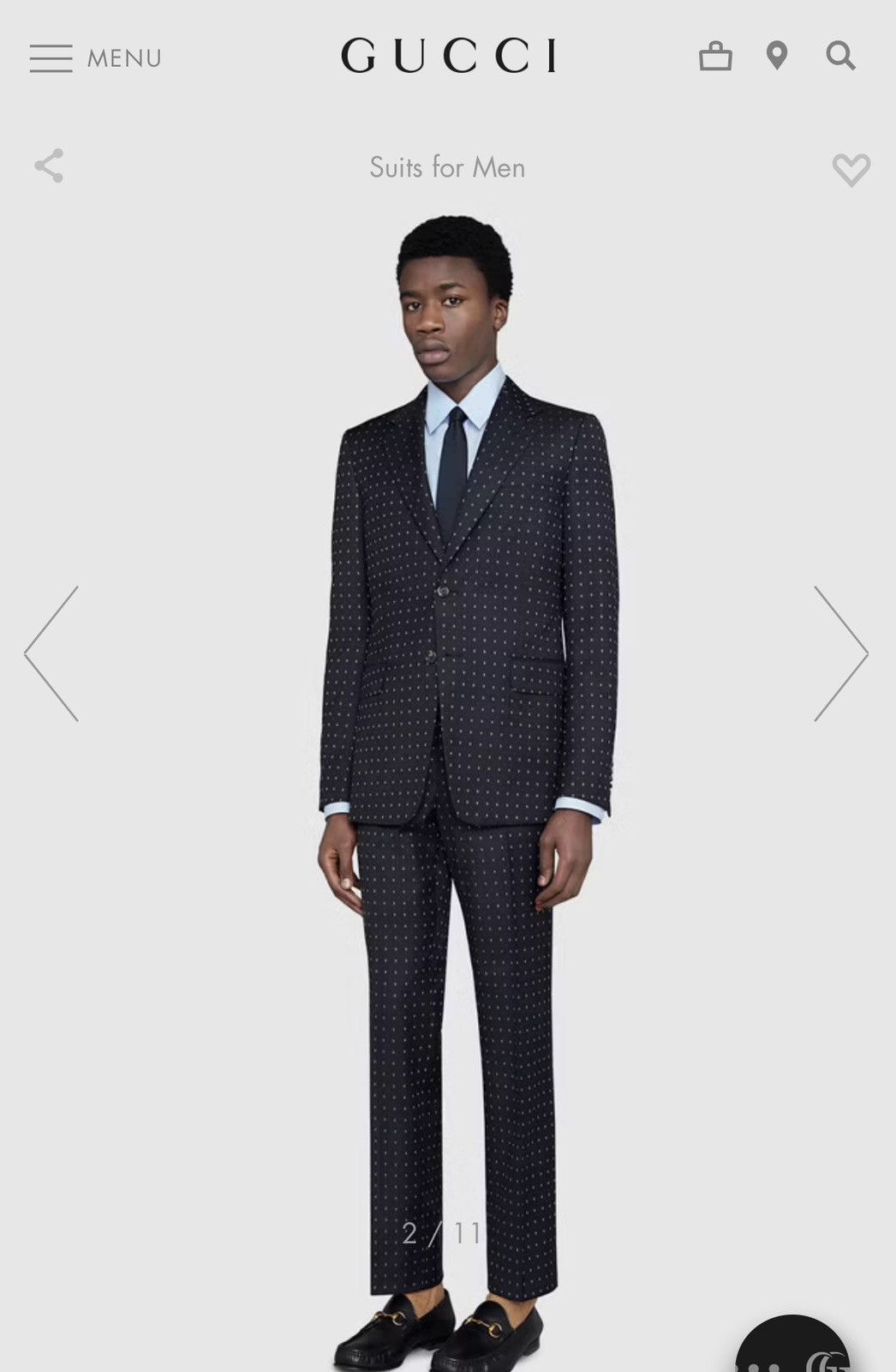Gucci GUCCI Straight fit G dot wool suit Grailed