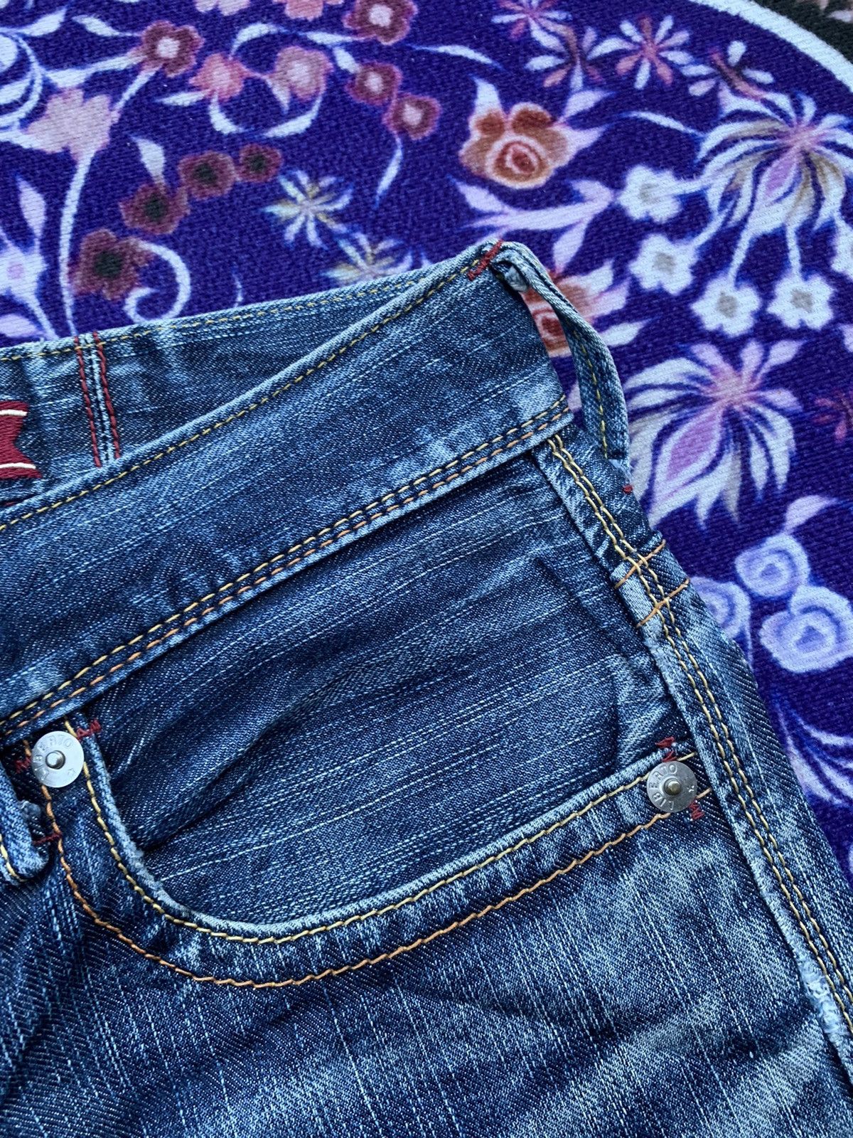 Libero Liberto Faded Wash Denim Size US 32 / EU 48 - 6 Thumbnail