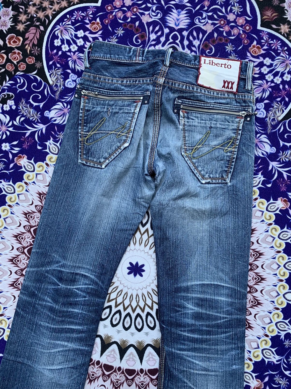 Libero Liberto Faded Wash Denim Size US 32 / EU 48 - 12 Thumbnail