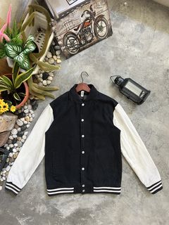 90s switching design denim varsity jacket For Men👦🏻 #kinsella #tokyo  #harajuku #キンセラ #原宿 #東京 #古着屋 #fashion #vintage #80s #90s