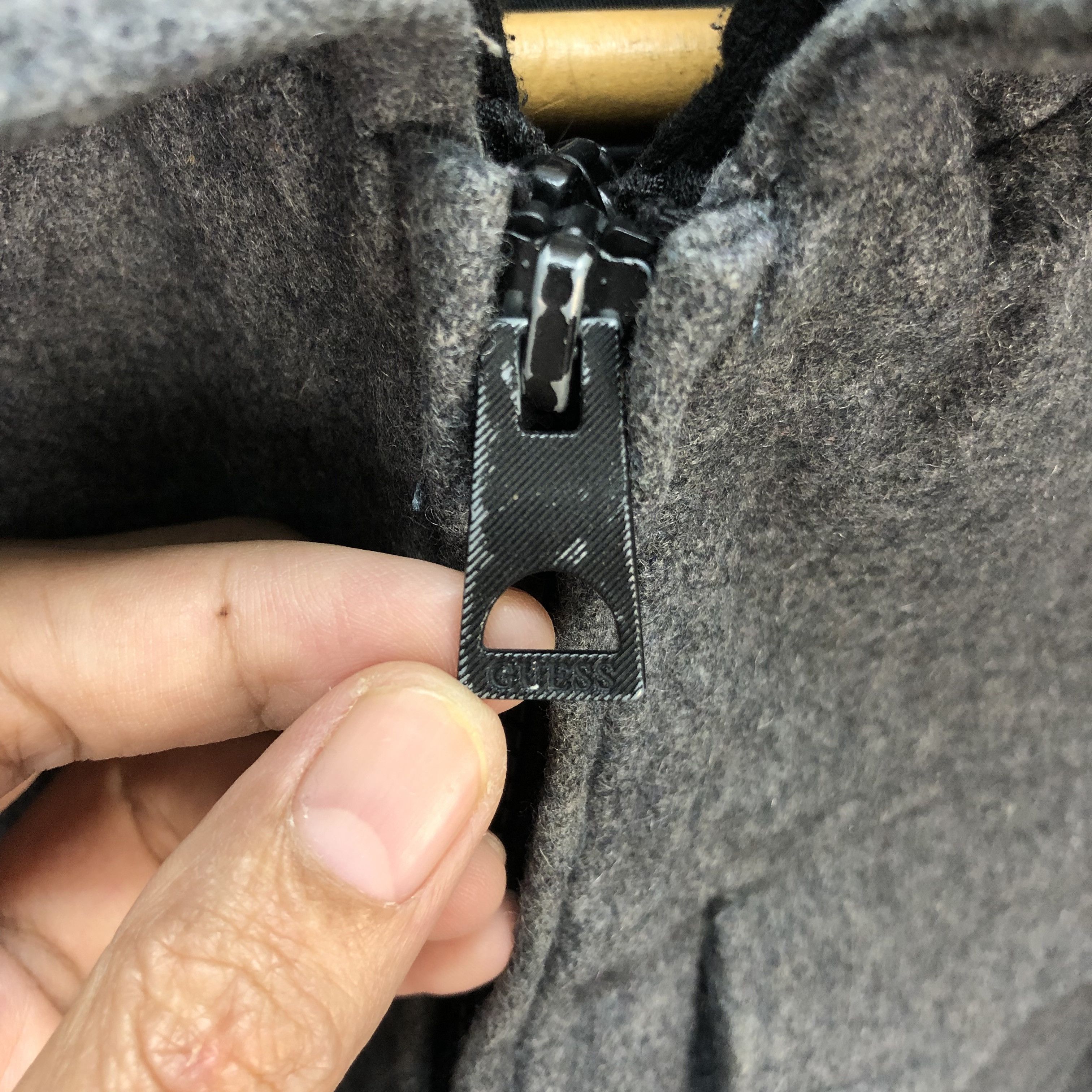 Guess GUESS DOUBLE ZIP FOUR POCKET WOOL HOODIE JACKET #5915-213 Size US S / EU 44-46 / 1 - 3 Thumbnail