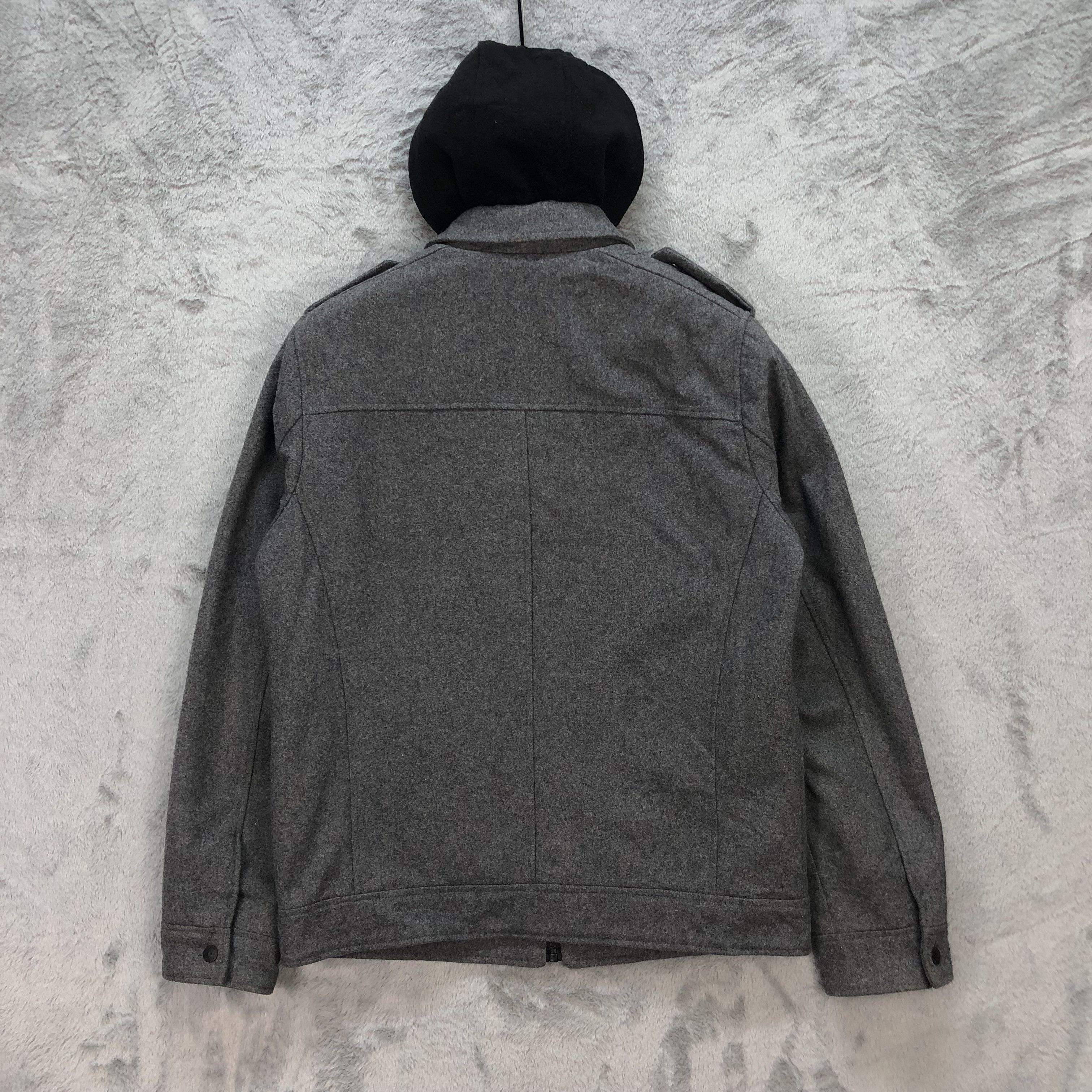 Guess GUESS DOUBLE ZIP FOUR POCKET WOOL HOODIE JACKET #5915-213 Size US S / EU 44-46 / 1 - 17 Thumbnail