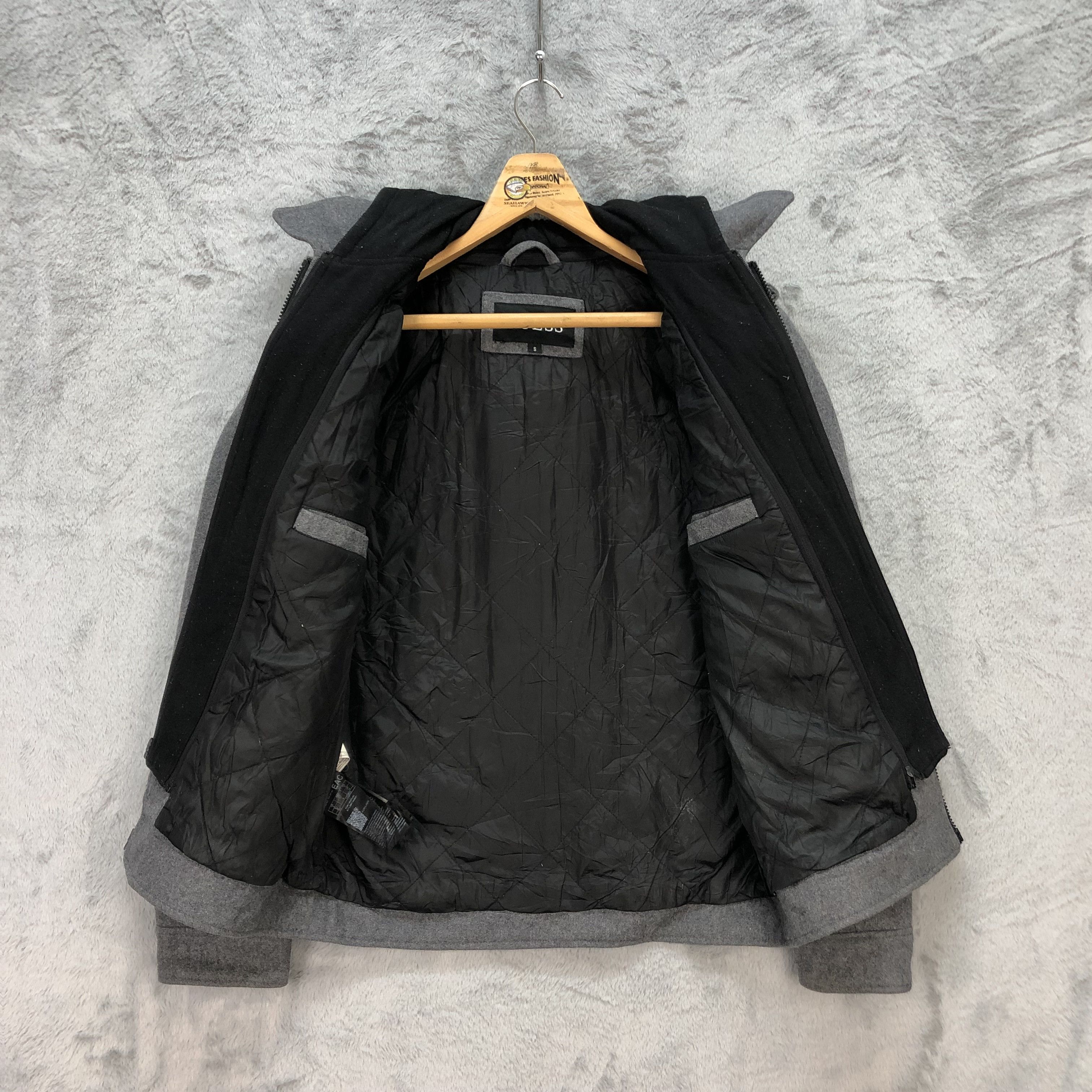 Guess GUESS DOUBLE ZIP FOUR POCKET WOOL HOODIE JACKET #5915-213 Size US S / EU 44-46 / 1 - 8 Thumbnail