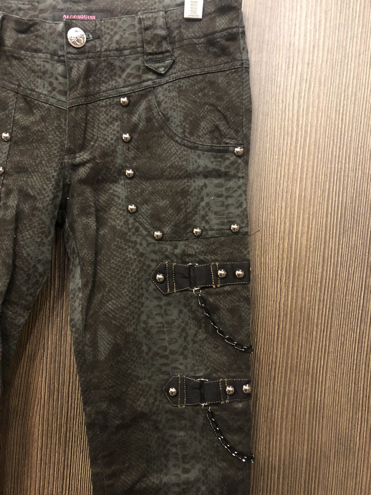 Hysteric Glamour × If Six Was Nine × Japanese Brand ALGONQUINS punk style zipper chain SNAKE SKIN pattern Size US 29 - 4 Thumbnail