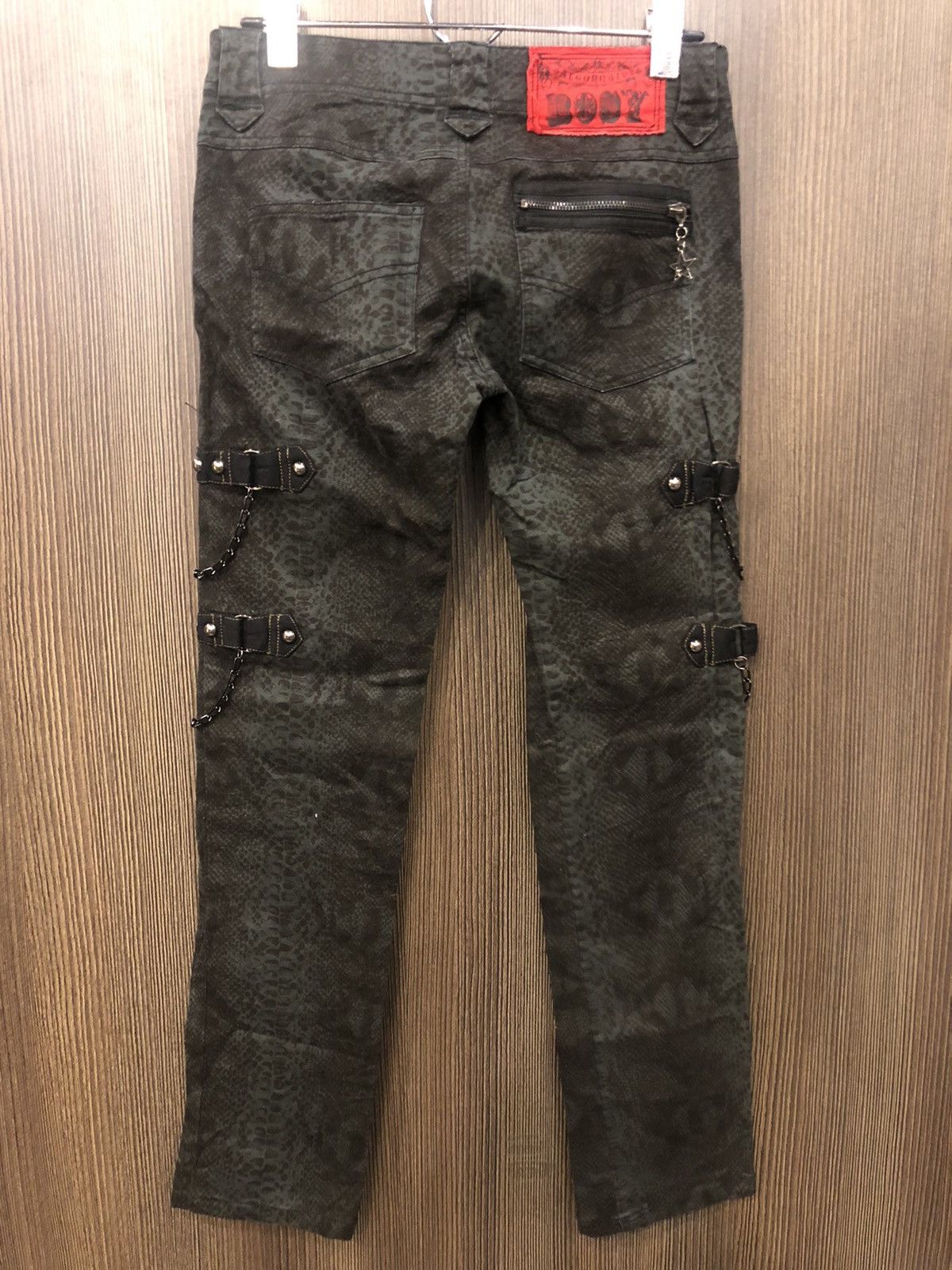 Hysteric Glamour × If Six Was Nine × Japanese Brand ALGONQUINS punk style zipper chain SNAKE SKIN pattern Size US 29 - 8 Thumbnail