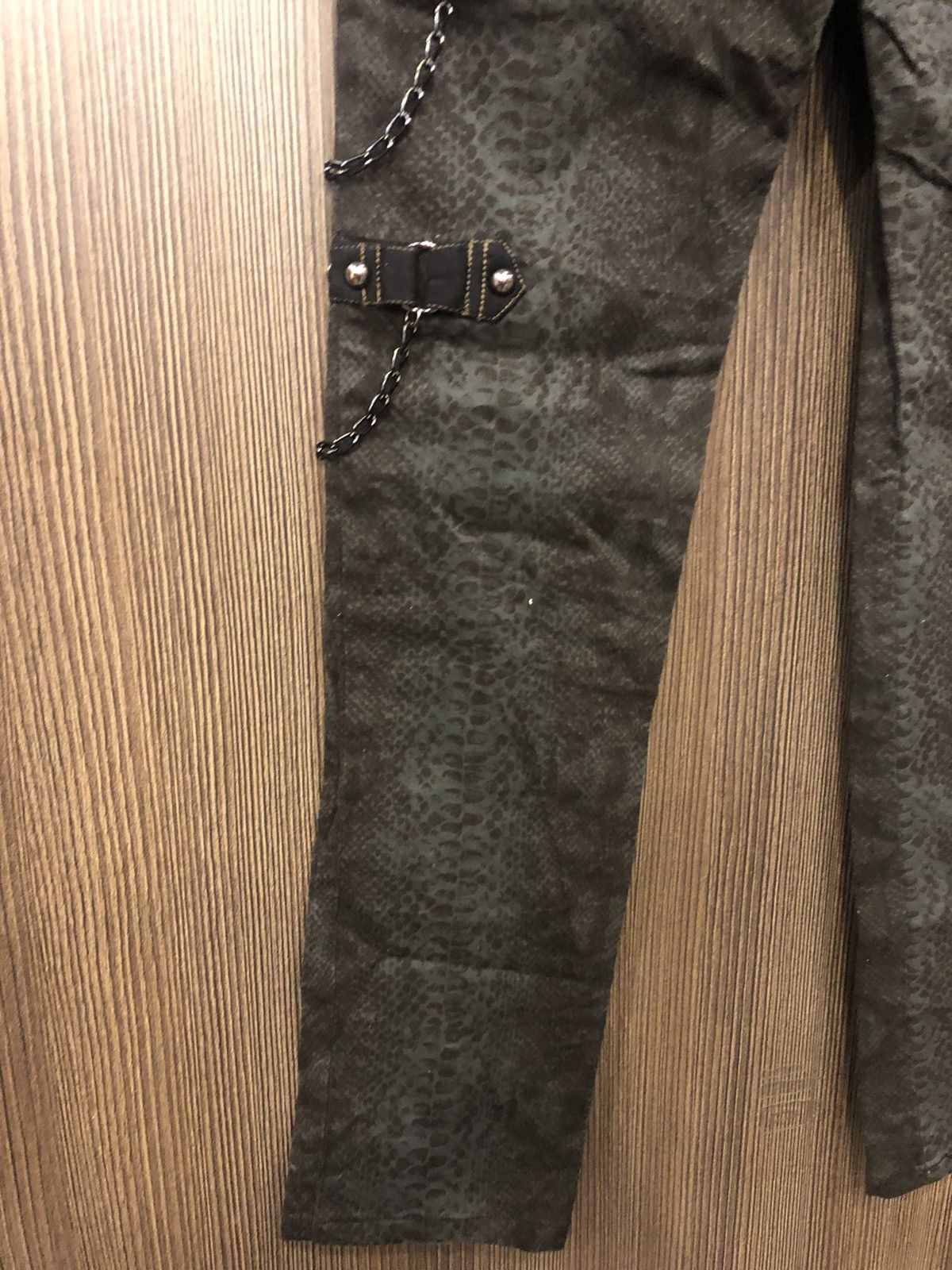 Hysteric Glamour × If Six Was Nine × Japanese Brand ALGONQUINS punk style zipper chain SNAKE SKIN pattern Size US 29 - 14 Thumbnail