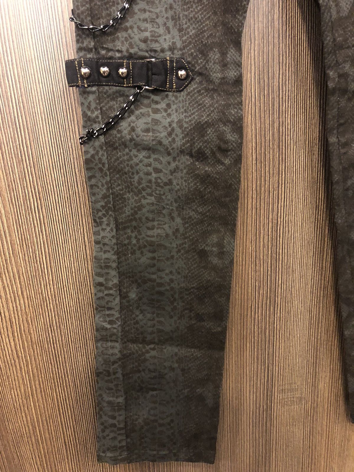 Hysteric Glamour × If Six Was Nine × Japanese Brand ALGONQUINS punk style zipper chain SNAKE SKIN pattern Size US 29 - 7 Thumbnail