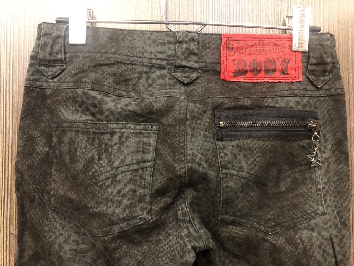 Hysteric Glamour × If Six Was Nine × Japanese Brand ALGONQUINS punk style zipper chain SNAKE SKIN pattern Size US 29 - 9 Thumbnail