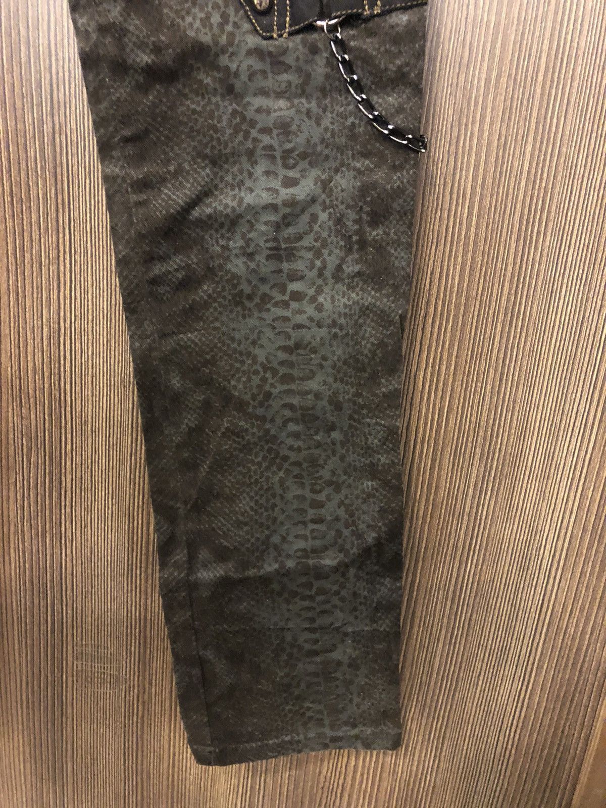 Hysteric Glamour × If Six Was Nine × Japanese Brand ALGONQUINS punk style zipper chain SNAKE SKIN pattern Size US 29 - 5 Thumbnail