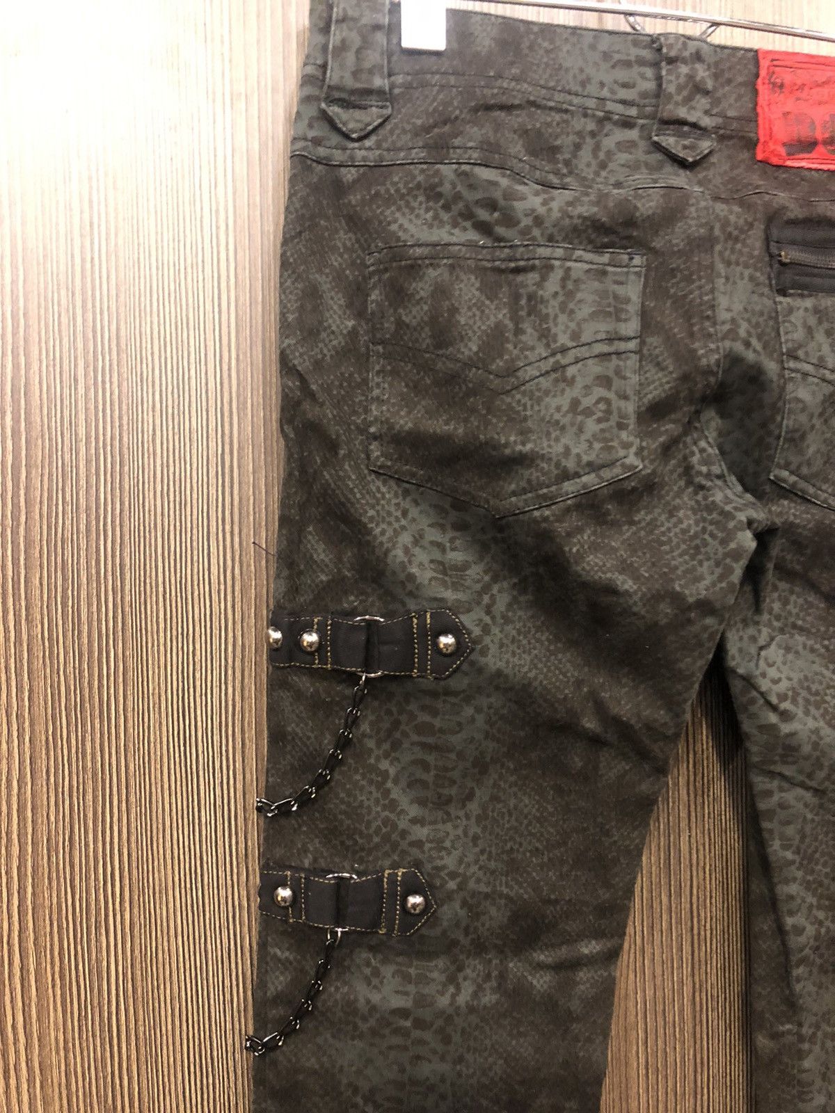 Hysteric Glamour × If Six Was Nine × Japanese Brand ALGONQUINS punk style zipper chain SNAKE SKIN pattern Size US 29 - 10 Thumbnail