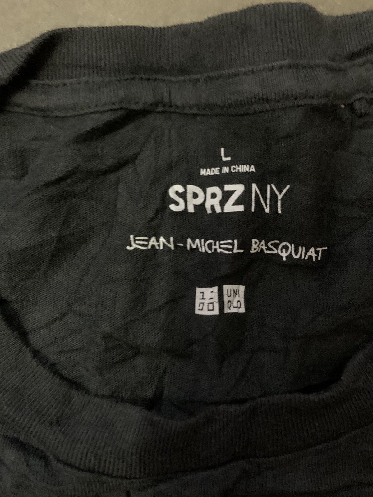 Japanese Brand × Jean-Michel Basquiat × Uniqlo Uniqlo x Jean Micheal Basquiat Sugar Ray Robinson T Shirt Size US L / EU 52-54 / 3 - 4 Thumbnail