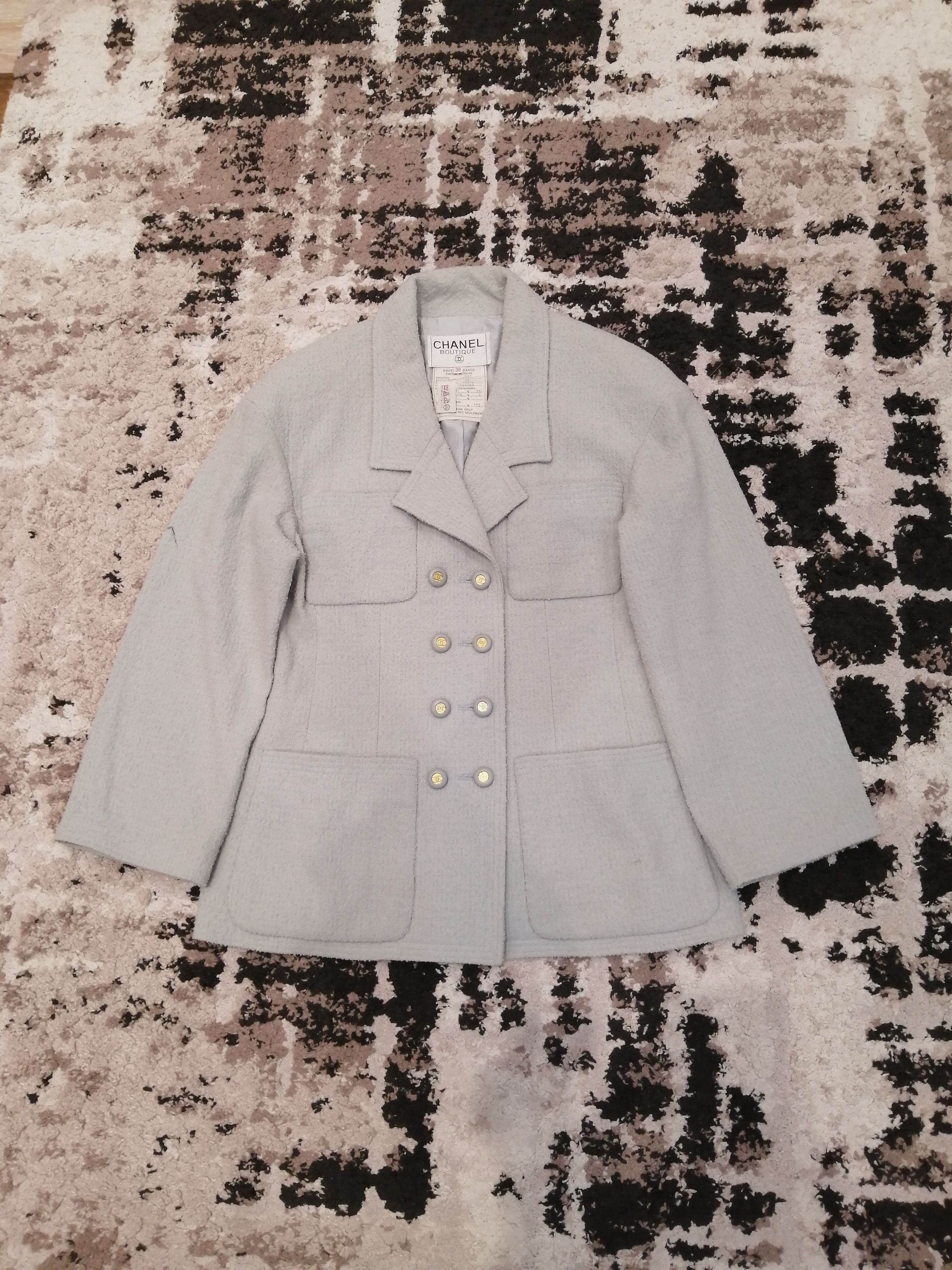 Chanel Vintage Chanel Boutique Wool Jacket Size S / US 4 / IT 40 - 2 Thumbnail