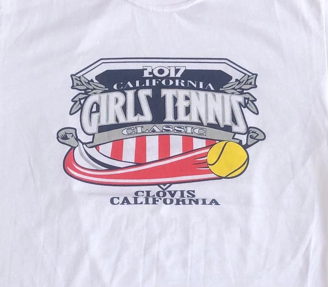 Vintage Vintage Tee D - 9 girl tennis Size US S / EU 44-46 / 1 - 2 Thumbnail