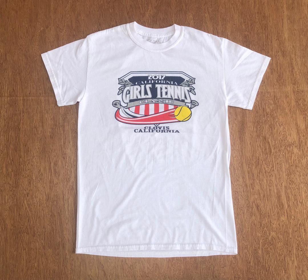 Vintage Vintage Tee D - 9 girl tennis Size US S / EU 44-46 / 1 - 1 Thumbnail