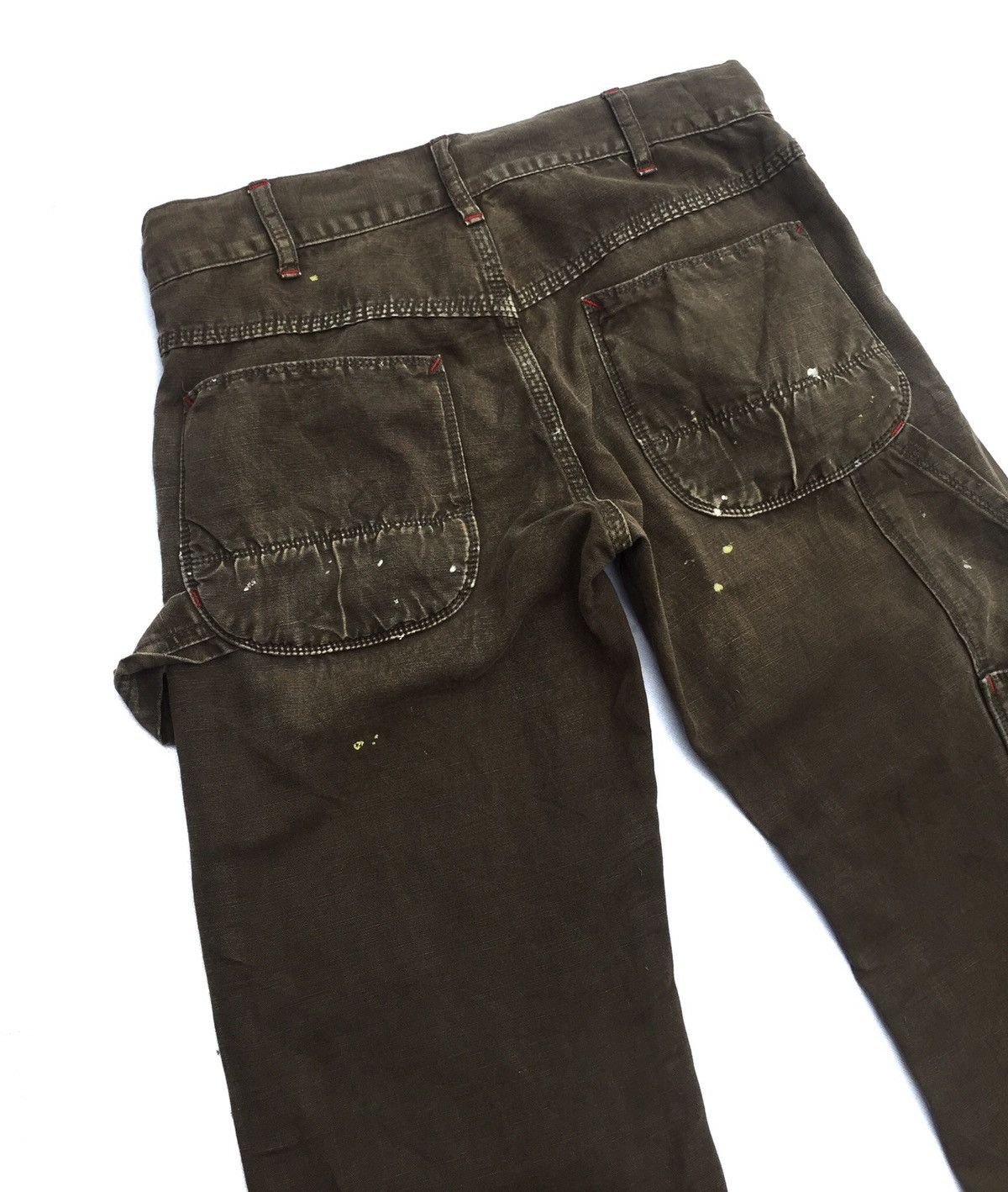 Japanese Brand KAWARAMACHI DENIME & DUNGAREE CARPENTER PAINT SPLATTED PANTS Size US 32 / EU 48 - 5 Thumbnail