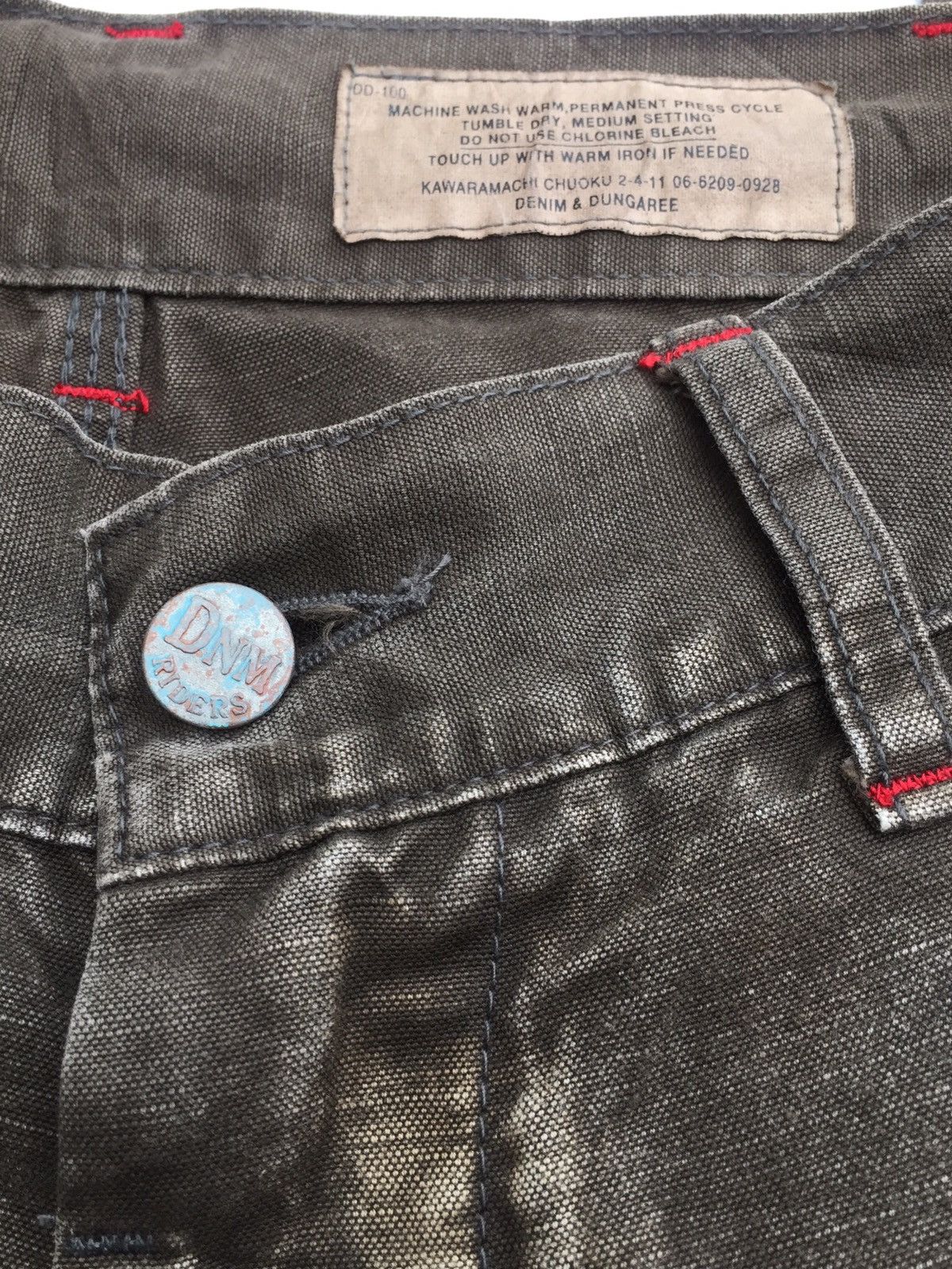Japanese Brand KAWARAMACHI DENIME & DUNGAREE CARPENTER PAINT SPLATTED PANTS Size US 32 / EU 48 - 12 Thumbnail