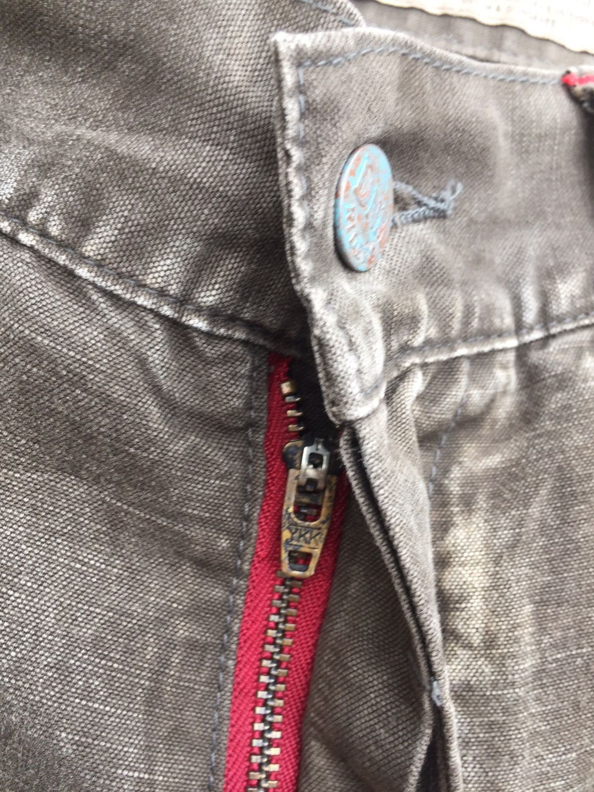 Japanese Brand KAWARAMACHI DENIME & DUNGAREE CARPENTER PAINT SPLATTED PANTS Size US 32 / EU 48 - 13 Thumbnail