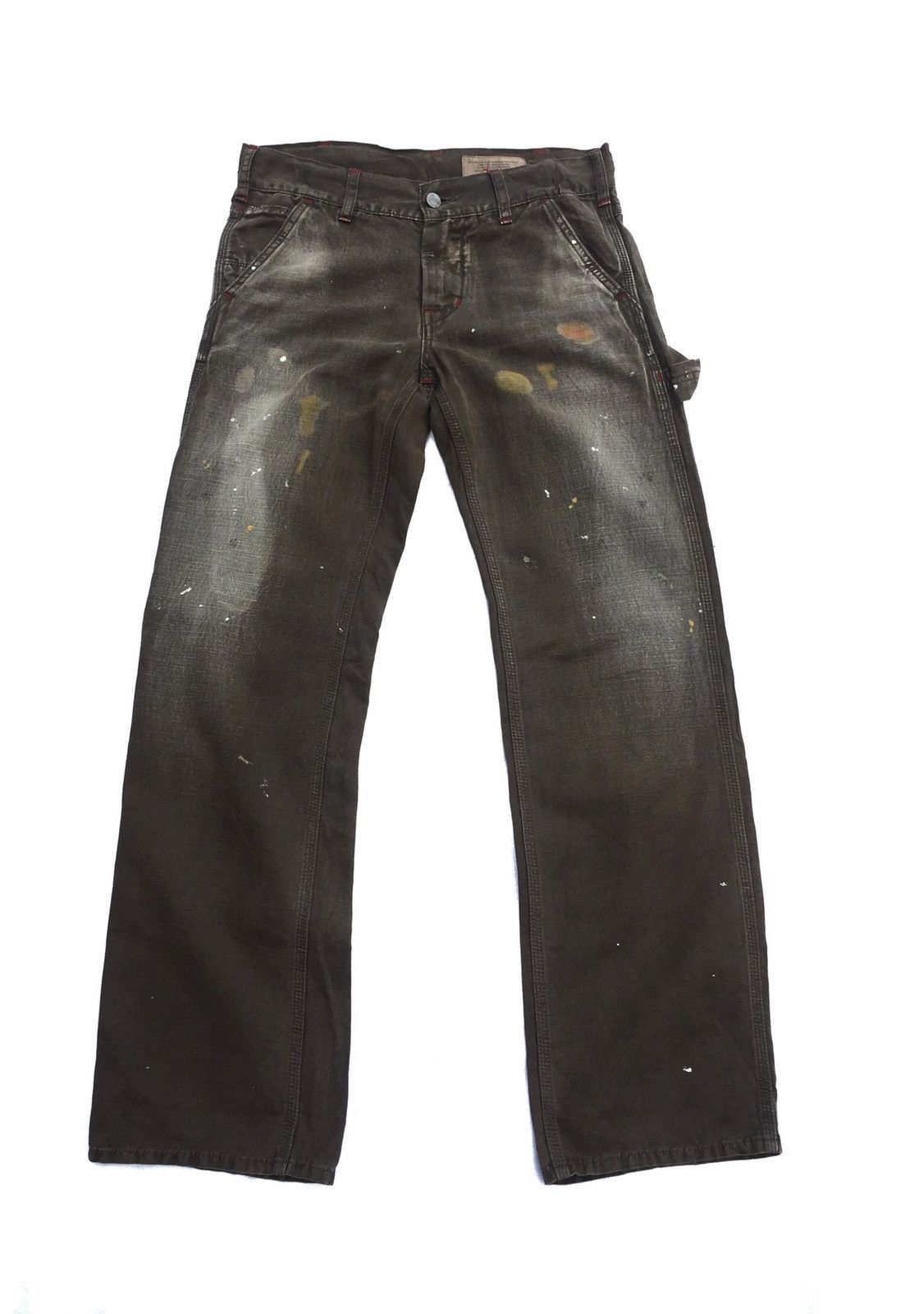 Japanese Brand KAWARAMACHI DENIME & DUNGAREE CARPENTER PAINT SPLATTED PANTS Size US 32 / EU 48 - 7 Thumbnail