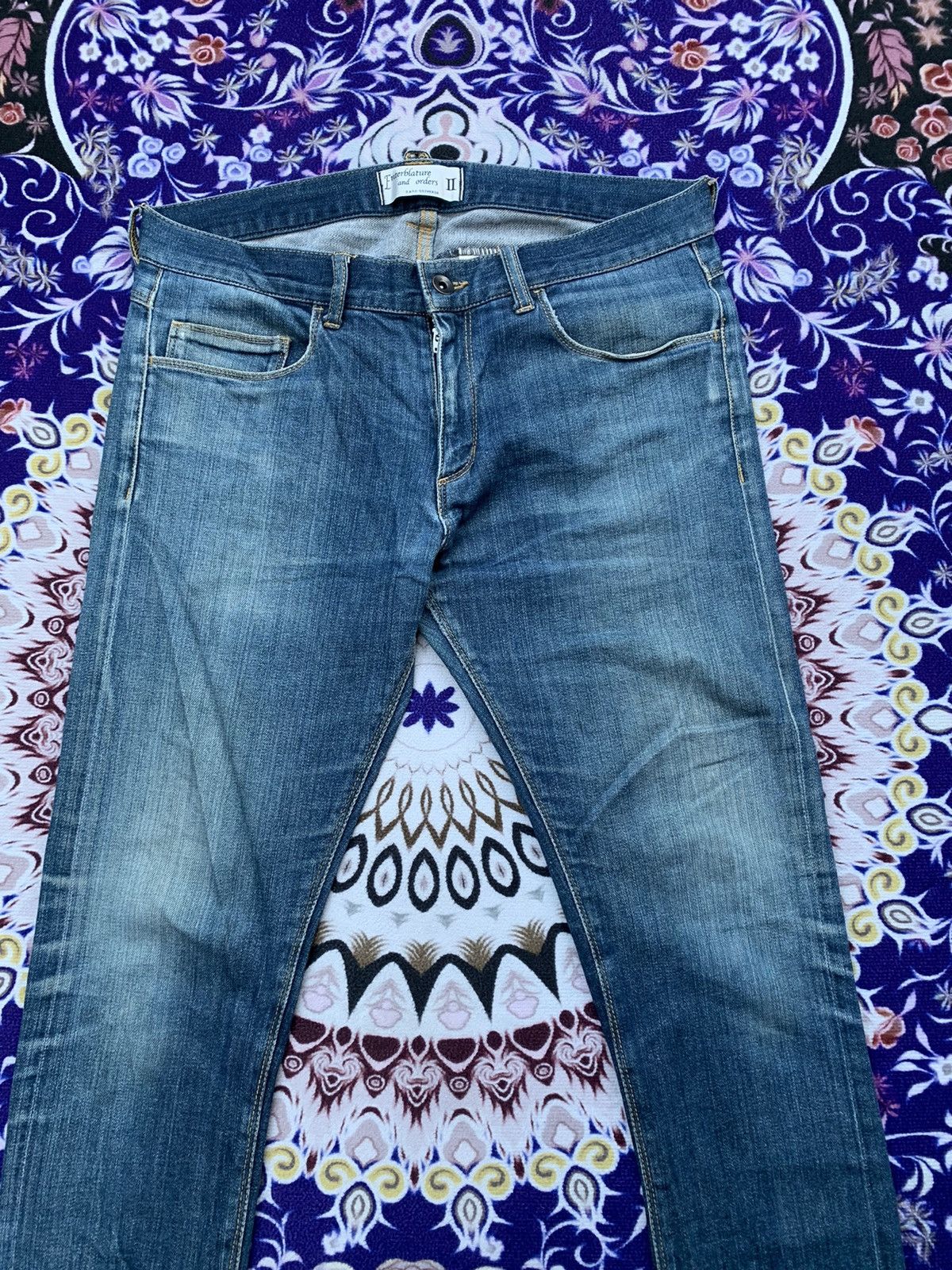 Japanese Brand Nano Universe Slim Fit Denim Size US 35 - 4 Thumbnail
