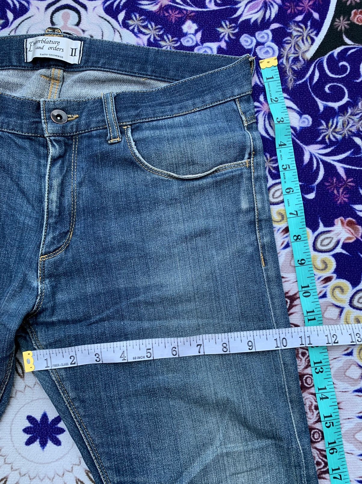 Japanese Brand Nano Universe Slim Fit Denim Size US 35 - 12 Thumbnail