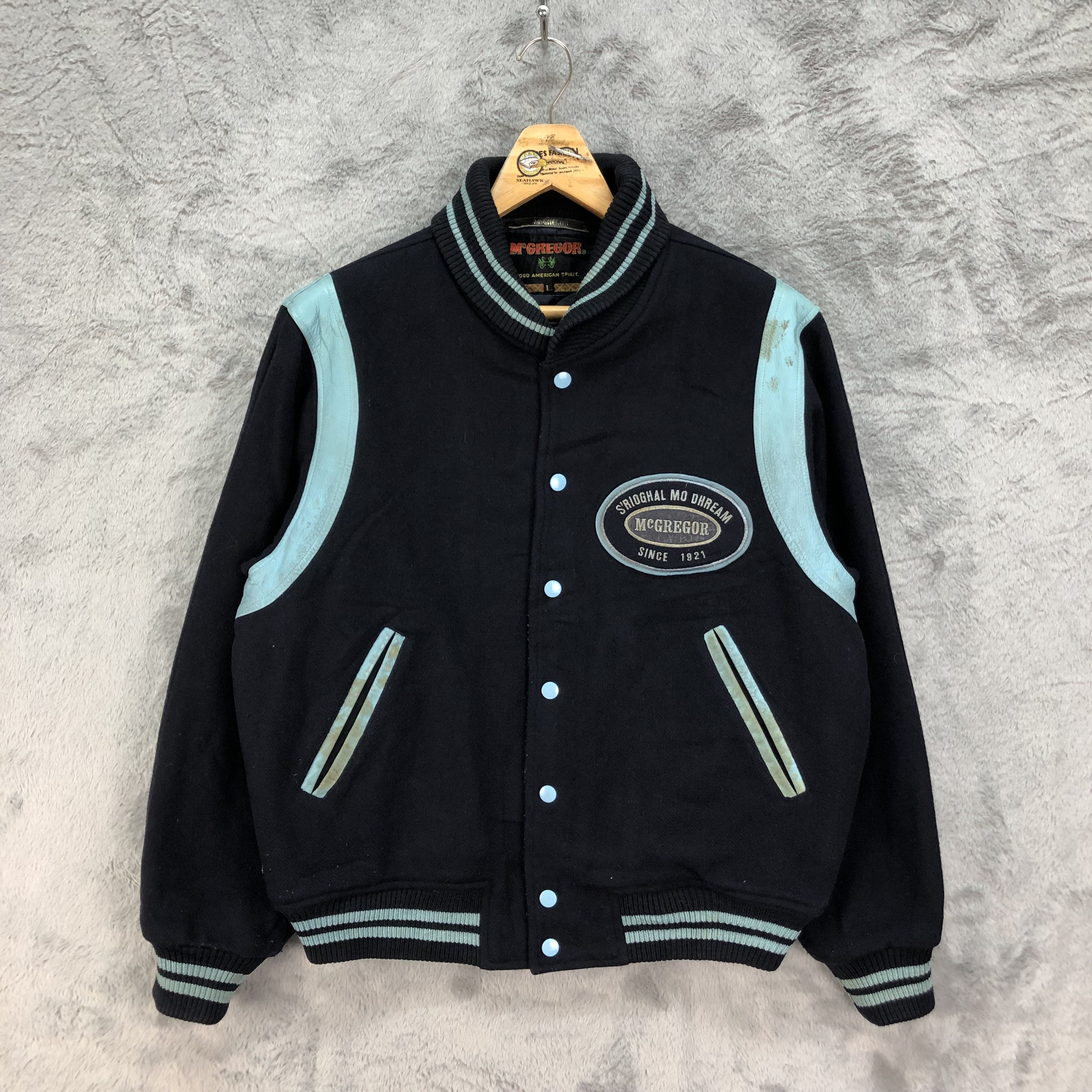 McGregor Mcgregor Good American Spirit Wool Leather Varsity #4807-171 Size US L / EU 52-54 / 3 - 1 Thumbnail