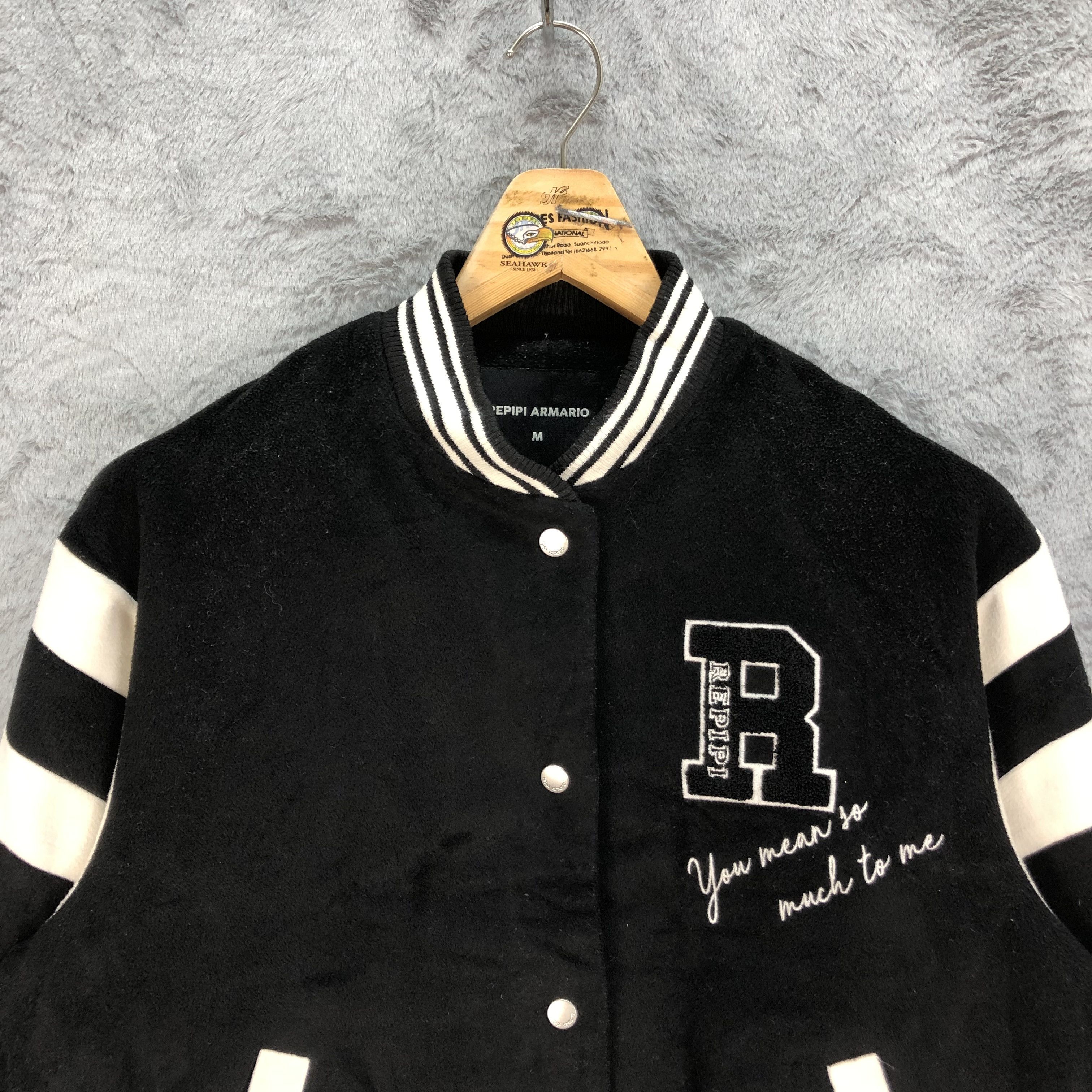 Japanese Brand REPIPI ARMARIO Wool Varsity Jacket #4836-173 Size M / US 6-8 / IT 42-44 - 2 Thumbnail