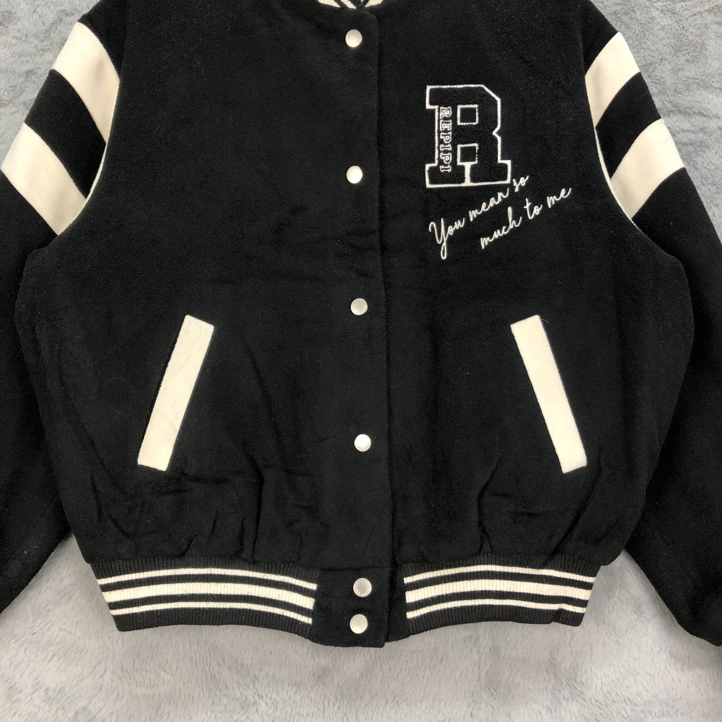 Japanese Brand REPIPI ARMARIO Wool Varsity Jacket #4836-173 Size M / US 6-8 / IT 42-44 - 4 Thumbnail