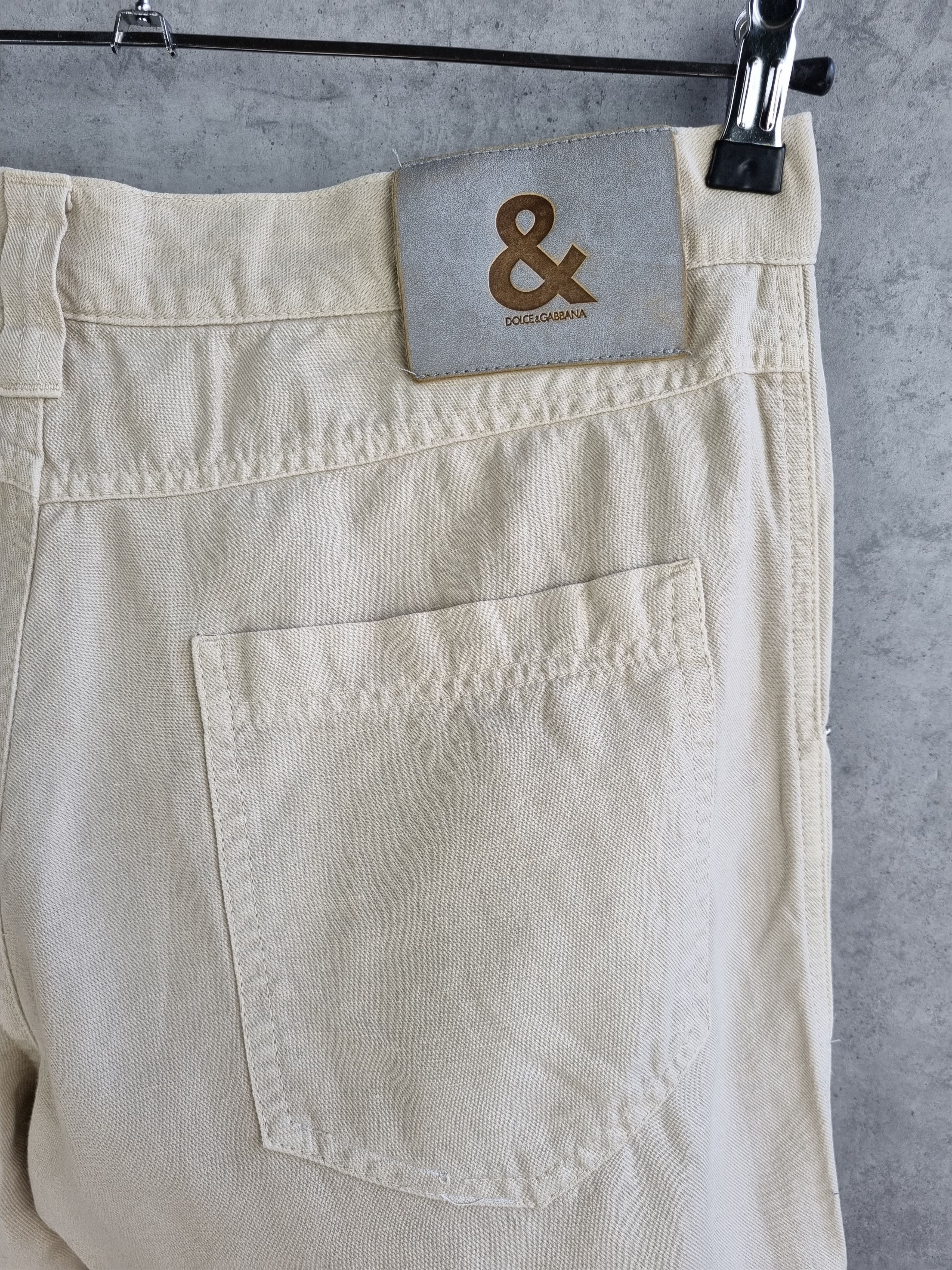 Dolce & Gabbana × Vintage Linen Summer Relaxed Fit Pant by Dolce & Gabbana Size US 32 / EU 48 - 15 Thumbnail