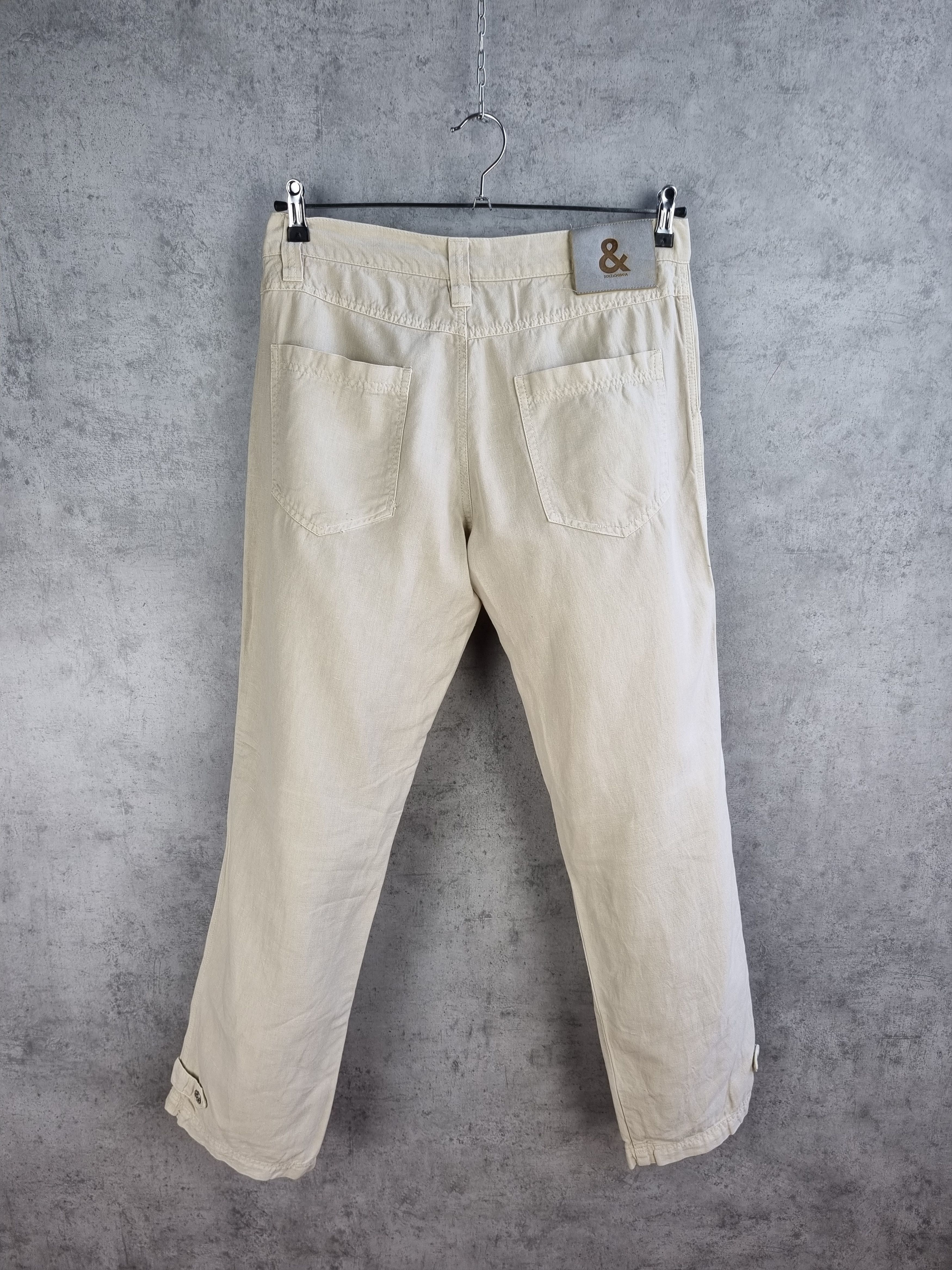Dolce & Gabbana × Vintage Linen Summer Relaxed Fit Pant by Dolce & Gabbana Size US 32 / EU 48 - 12 Thumbnail