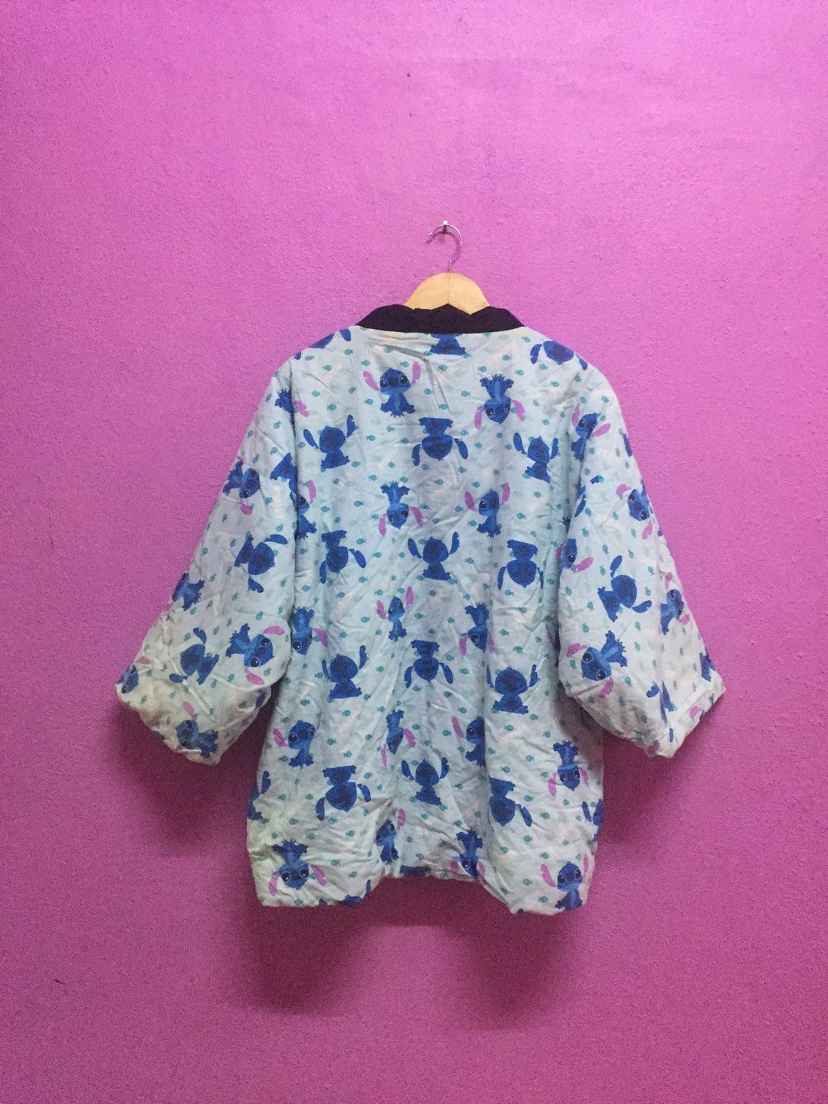 Disney Vintage Lilo And Stitch Kimono Size L Size 38R - 2 Thumbnail