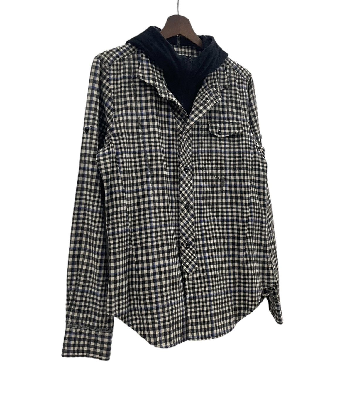 Japanese Brand × PPFM PPFM Flannel Hoodie Shirts Size US S / EU 44-46 / 1 - 2 Thumbnail