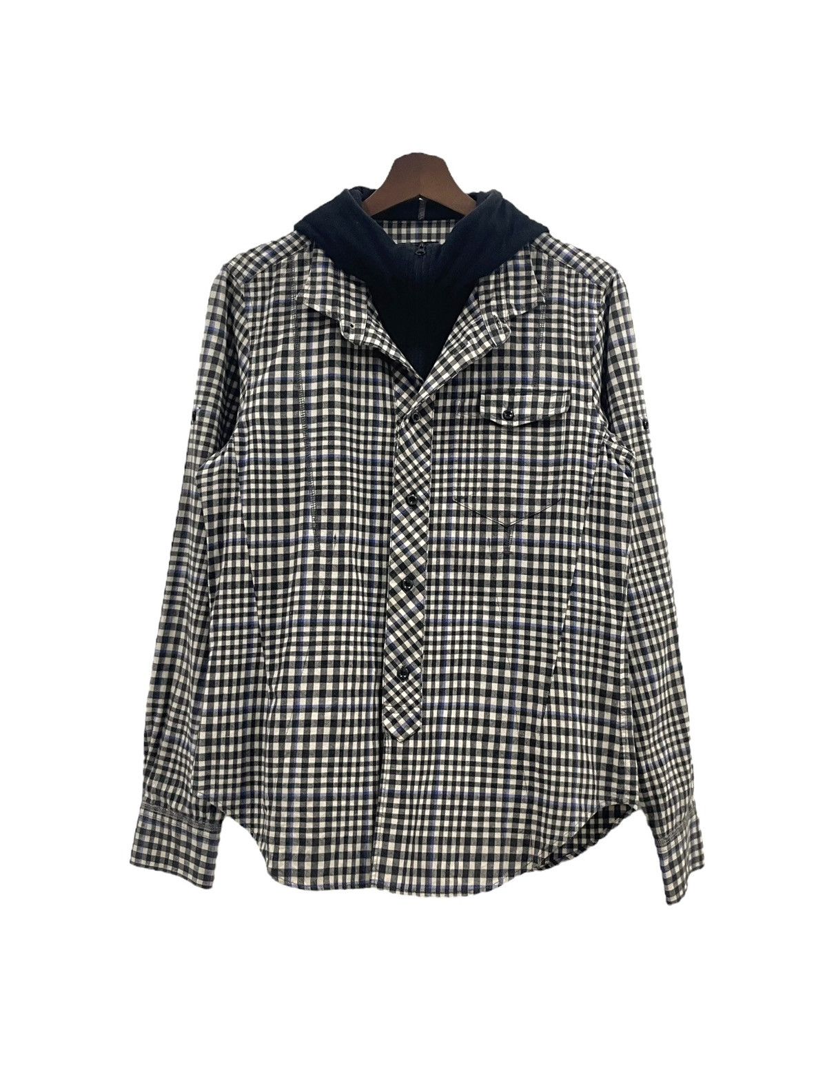 Japanese Brand × PPFM PPFM Flannel Hoodie Shirts Size US S / EU 44-46 / 1 - 1 Thumbnail
