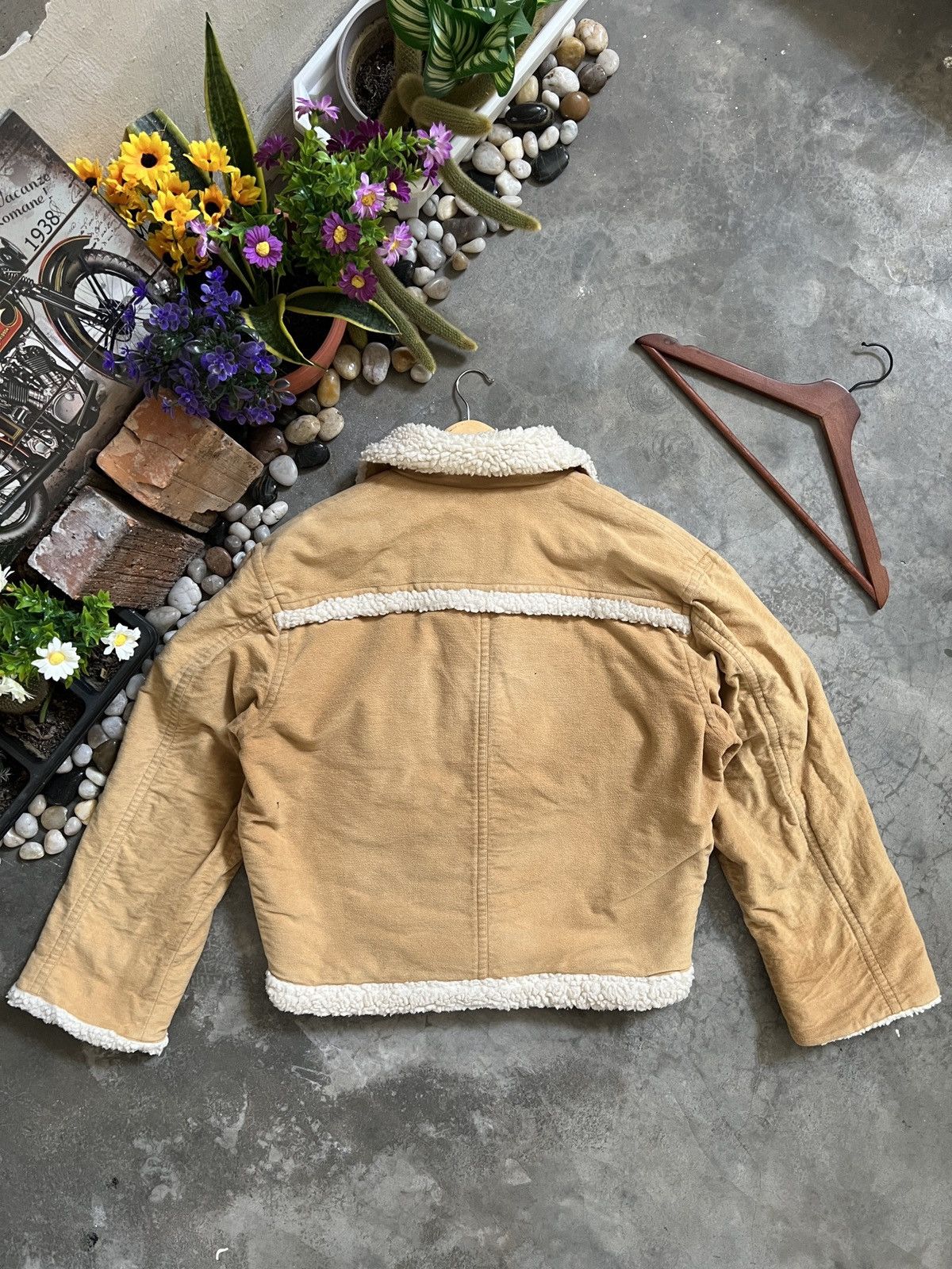 Vintage 🔥Vintage🔥 Crescent Brown Deep Pile Sherpa Velvet Jacket Size US L / EU 52-54 / 3 - 10 Thumbnail