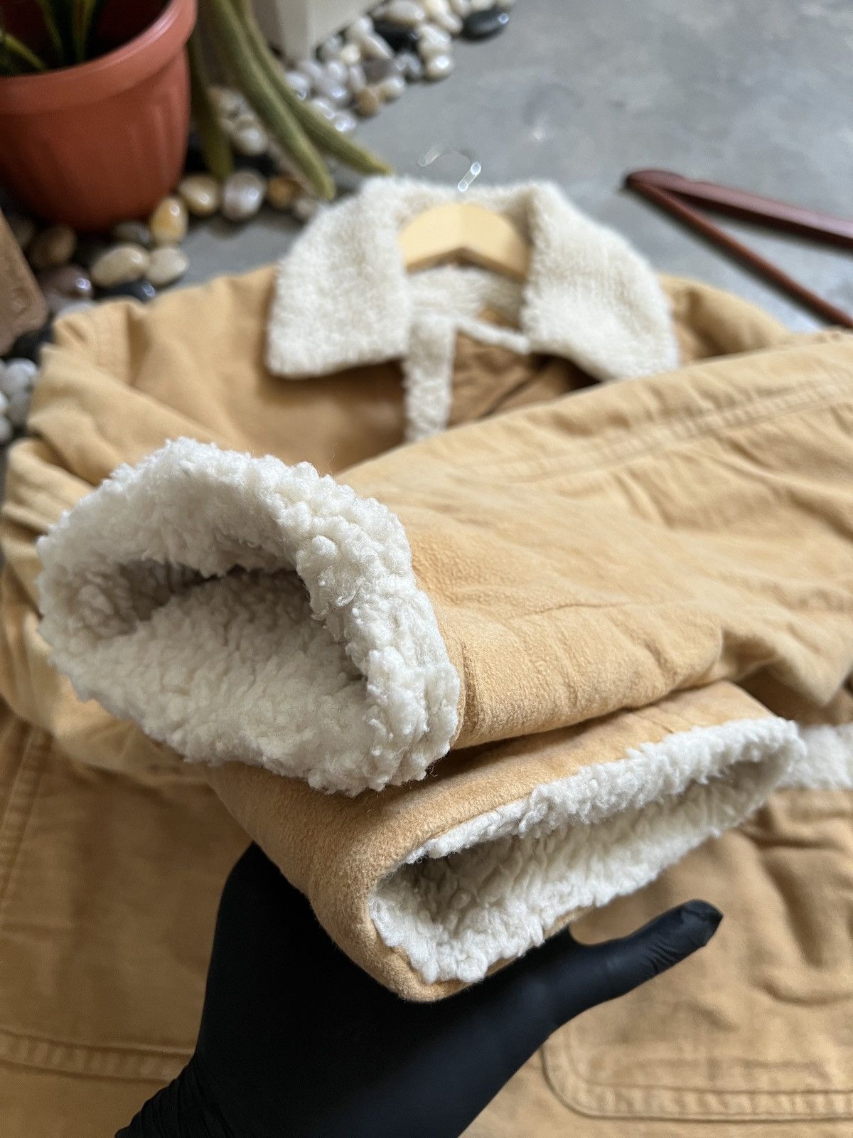 Vintage 🔥Vintage🔥 Crescent Brown Deep Pile Sherpa Velvet Jacket Size US L / EU 52-54 / 3 - 13 Thumbnail