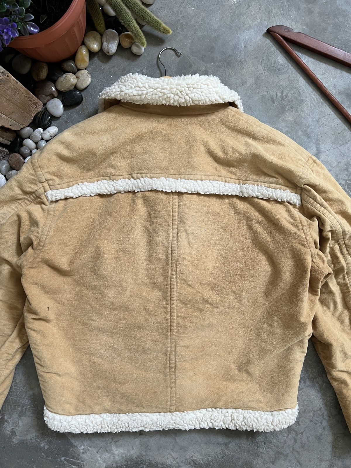 Vintage 🔥Vintage🔥 Crescent Brown Deep Pile Sherpa Velvet Jacket Size US L / EU 52-54 / 3 - 11 Thumbnail