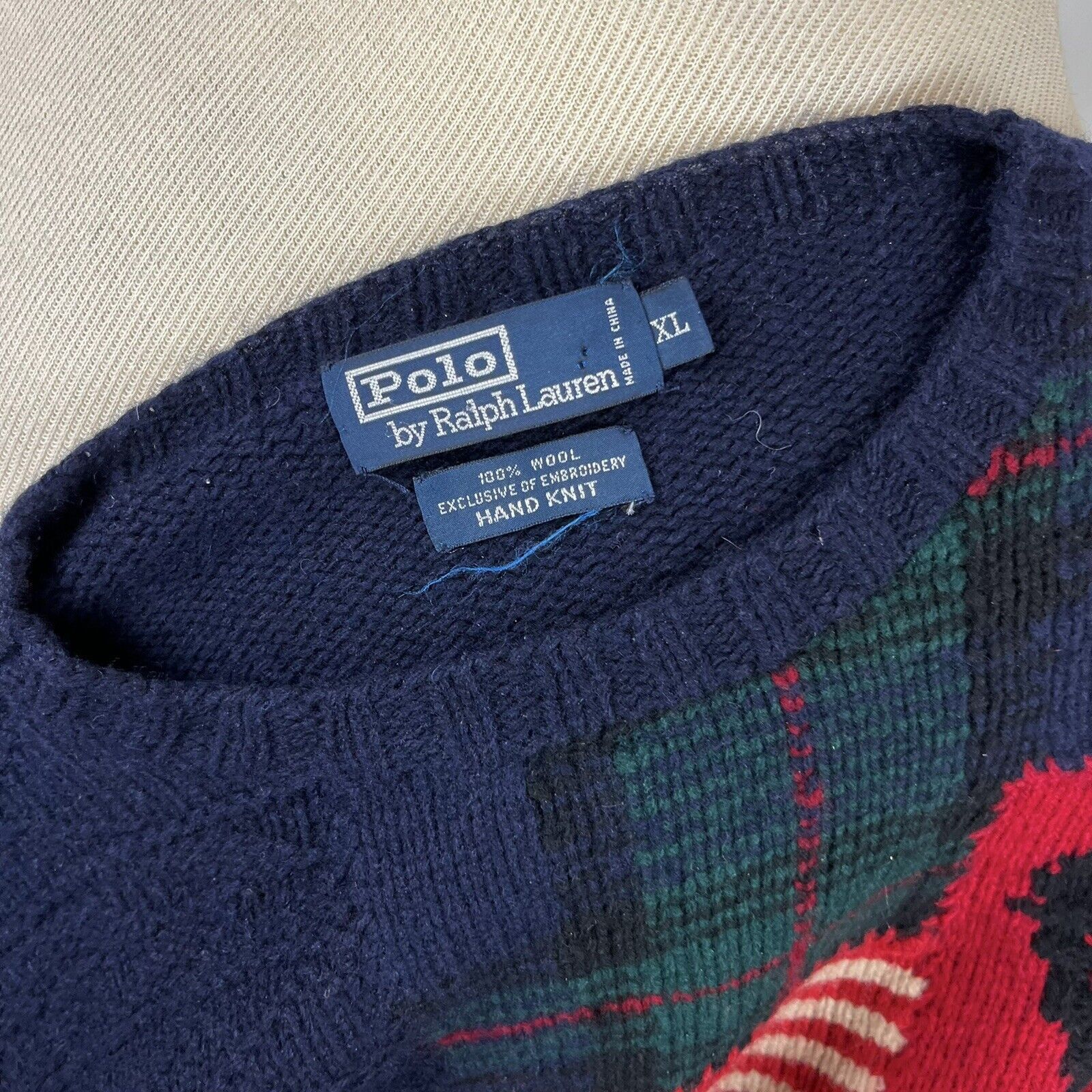Polo Ralph Lauren Vintage Polo Ralph Lauren 9/11 FDNY Tribute Patchwork Knit Size US XL / EU 56 / 4 - 9 Thumbnail