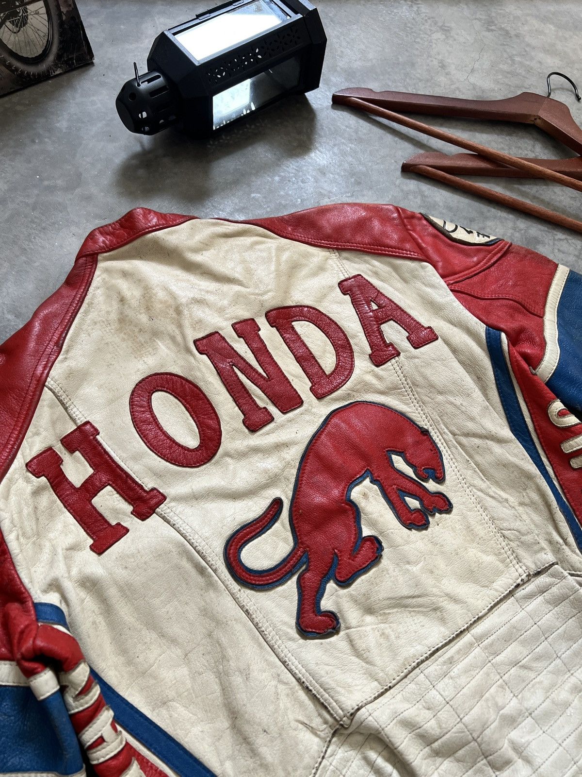 Leather × Vintage Vintage 🖤 Honda Furygan Fully Leather Racing Overalls Size US 32 / EU 48 - 5 Thumbnail
