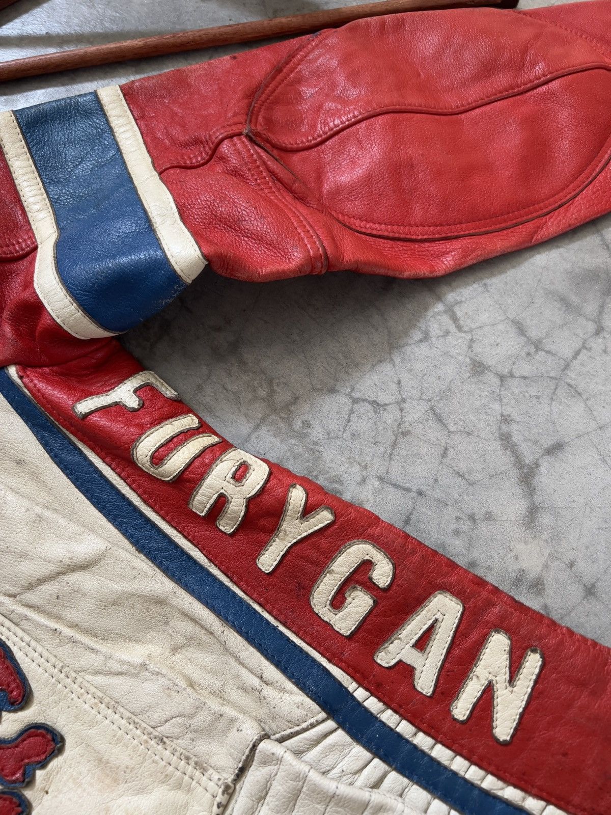 Leather × Vintage Vintage 🖤 Honda Furygan Fully Leather Racing Overalls Size US 32 / EU 48 - 14 Thumbnail